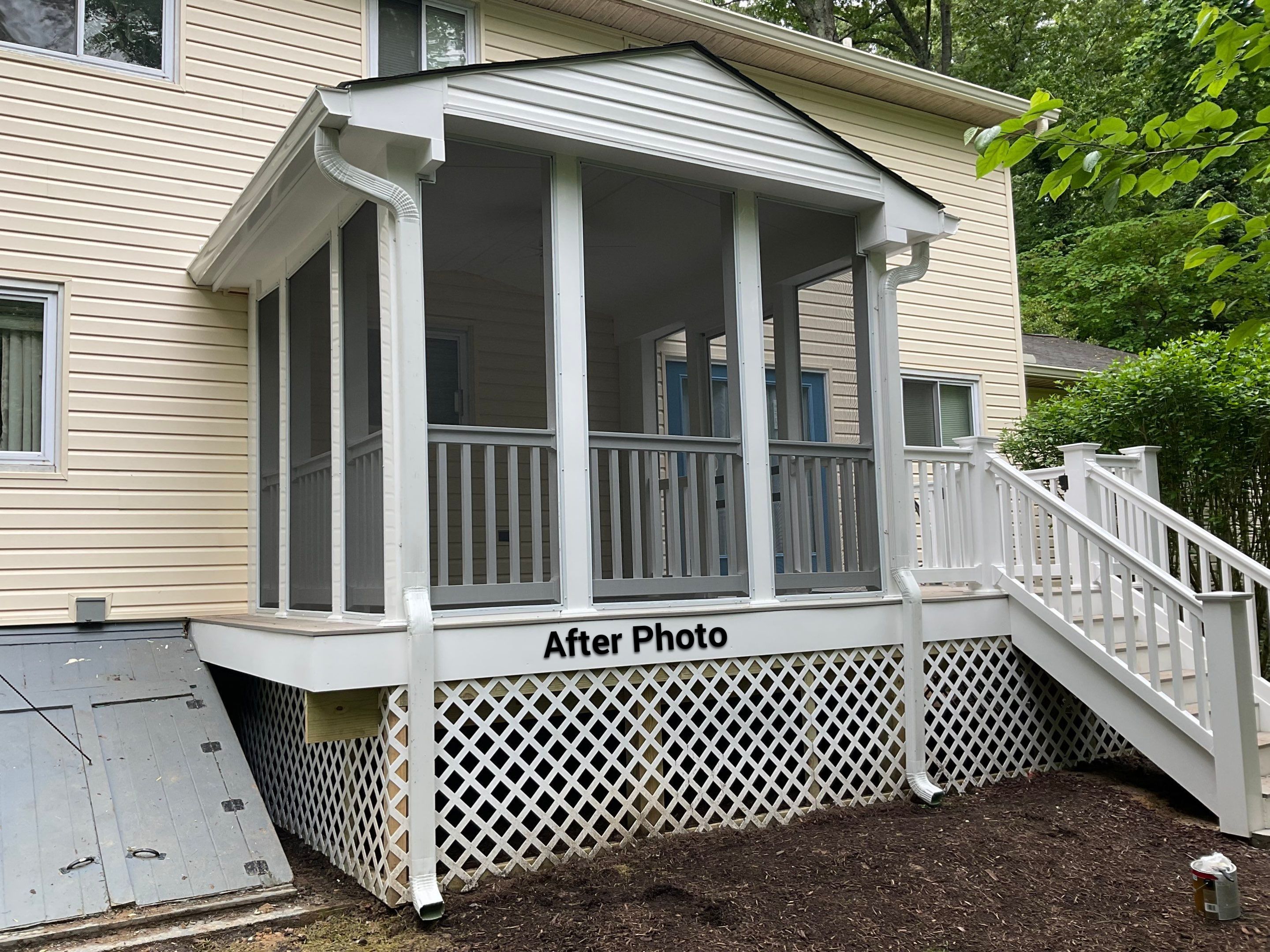New Screen in cover porch  by Alpha Design Services