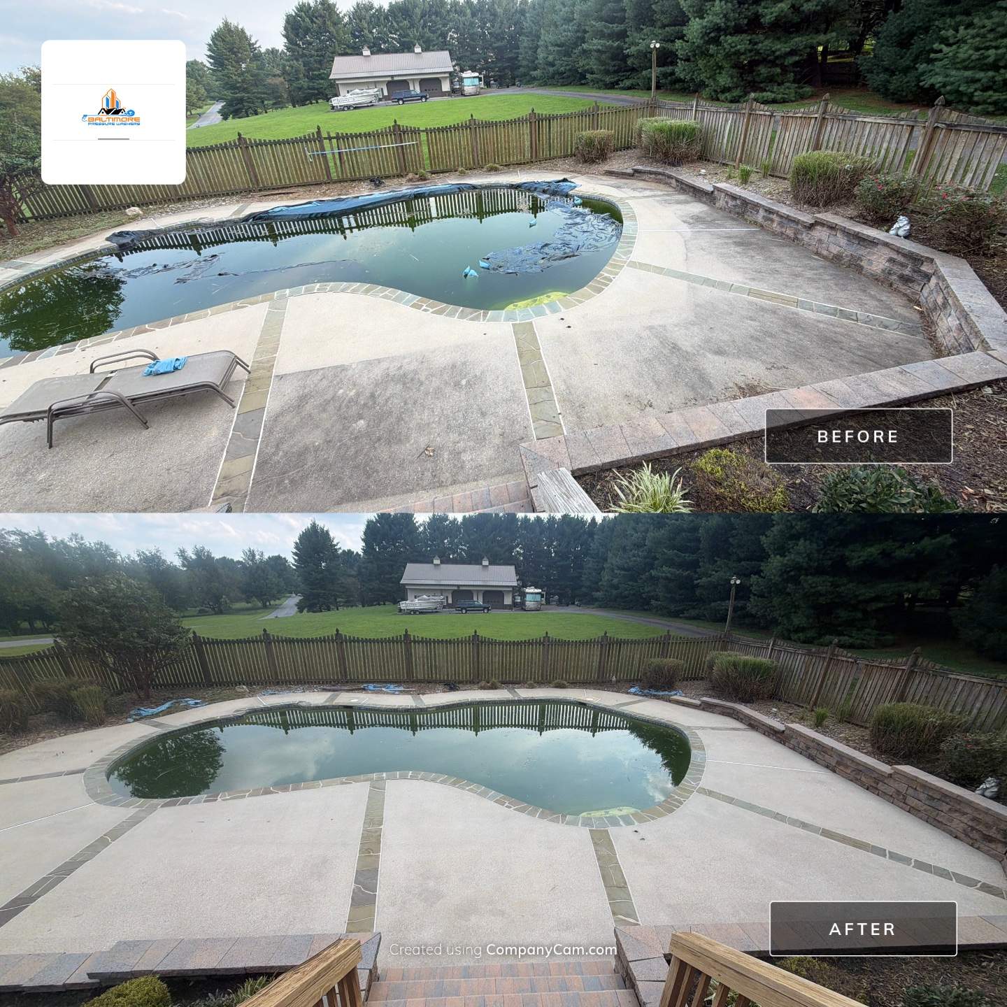 Howard County Residential Exterior Refresh and Pool Deck Restoration