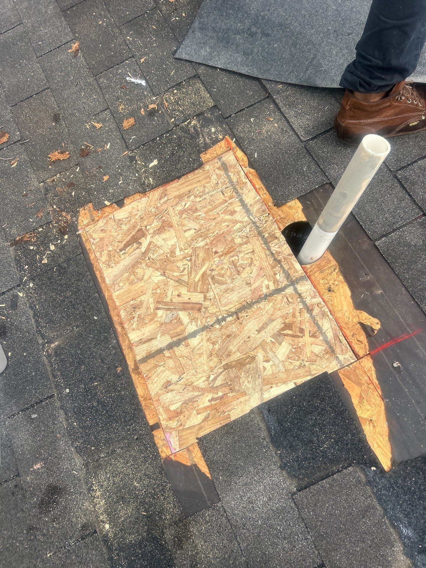 Hail Damage using Owen's Corning Duration (Lifetime) Shingles by Roof Repair Company