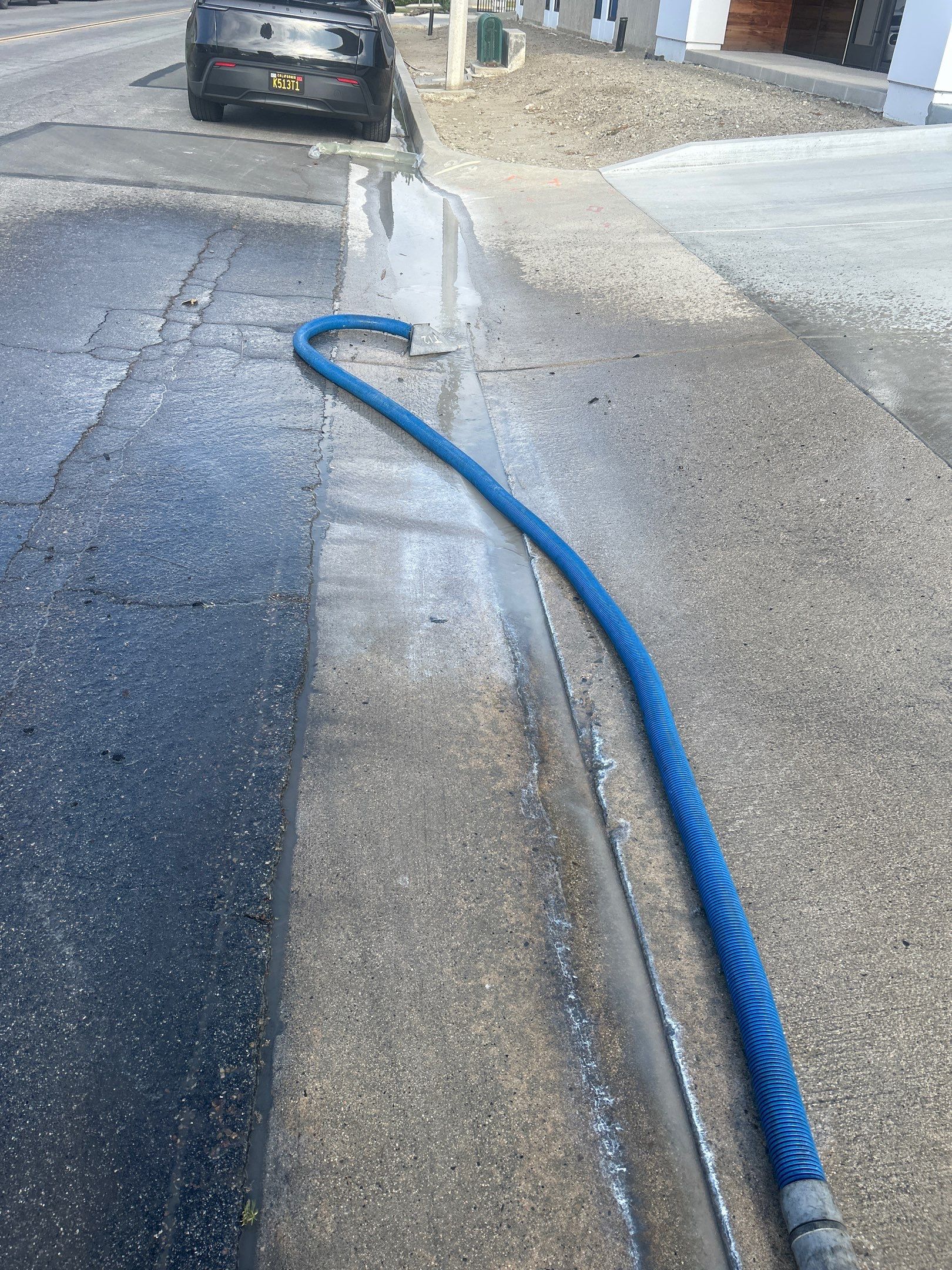 Commercial Hot Water Cleaning & Water Recovery In Huntington Beach by La Power Washing Inc