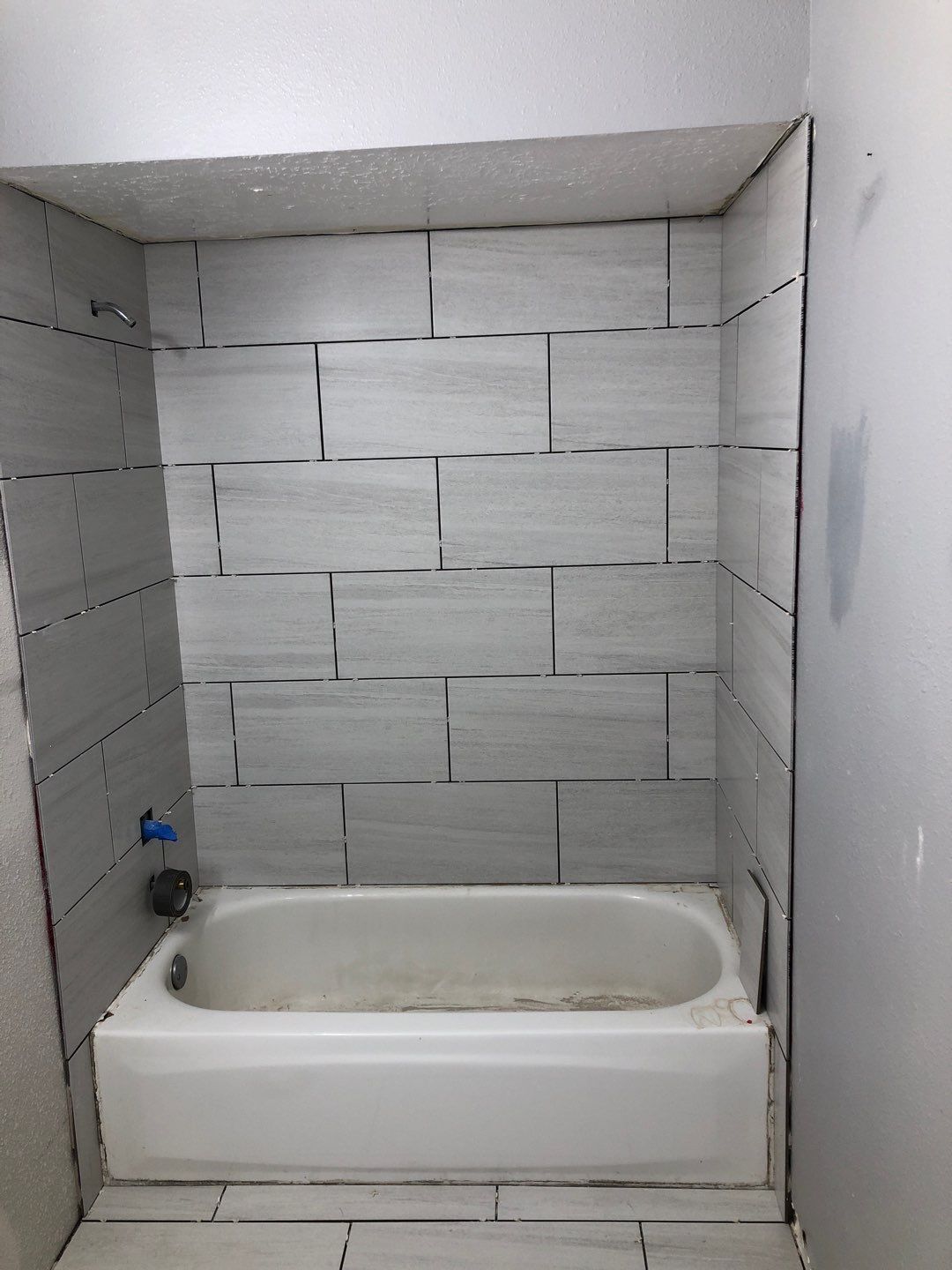Bathroom Remodel using Water mitigation equipment by L&T General Contractors and Restoration INC