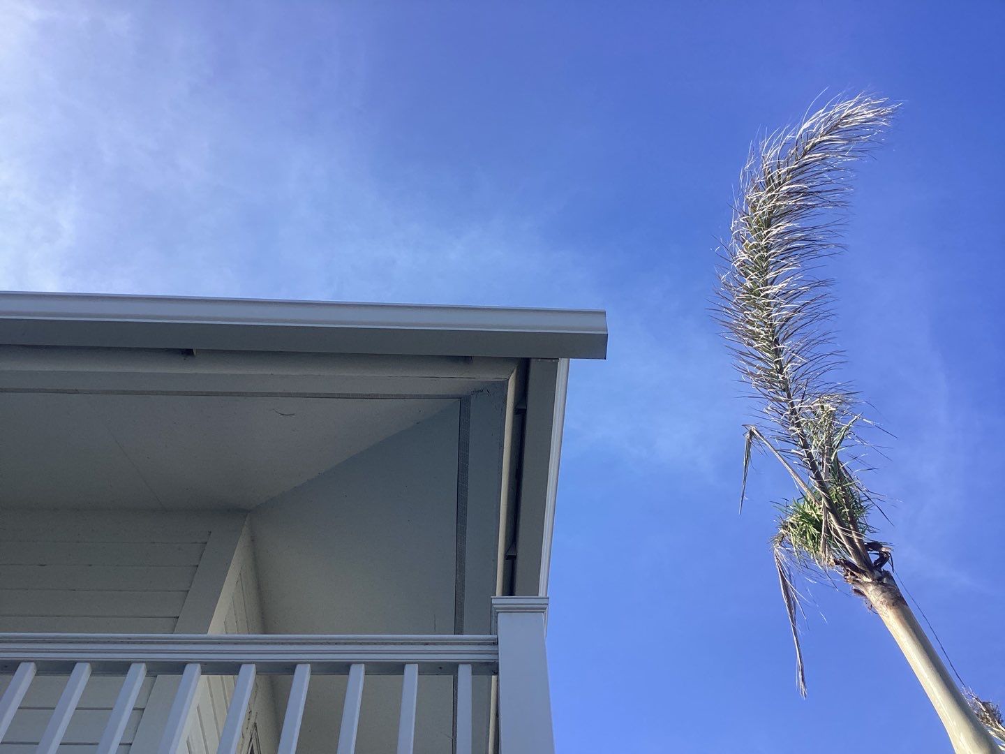 White Gutter Installation in Sanibel FL by Gutter Professors