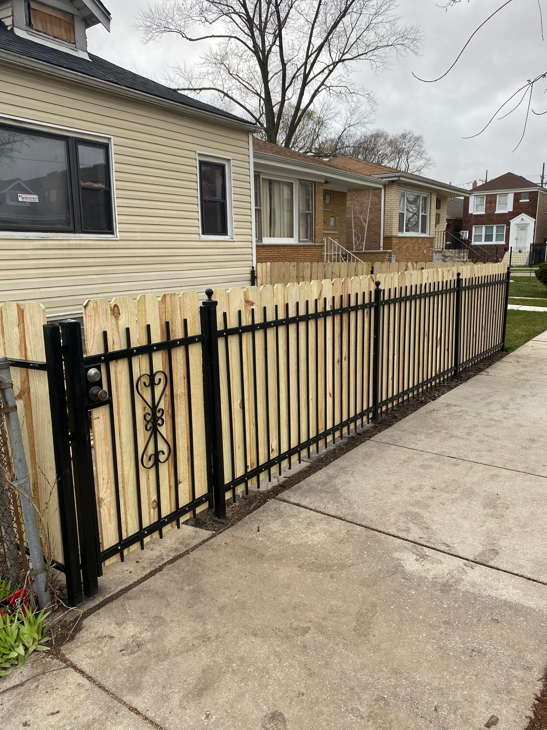 Fence Installation using pressure treated lumber  by INQUSE GENERAL CONTRACTOR