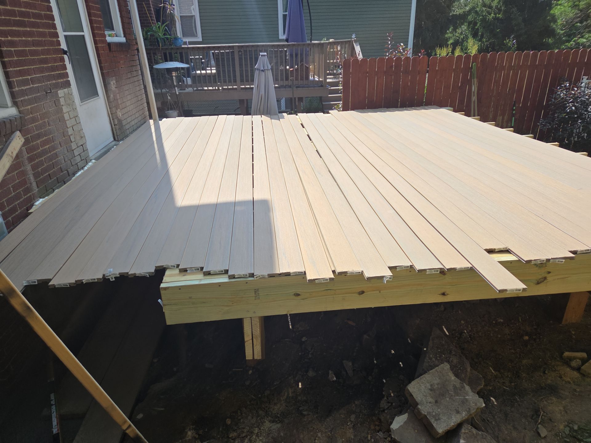 Deck build  by Cousins Roofing Siding & Decks