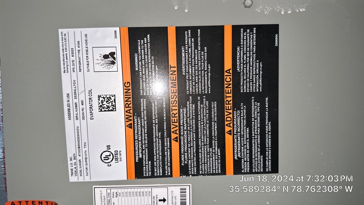 2 Trane XV20i Split System Install by Nick's Mechanical LLC.