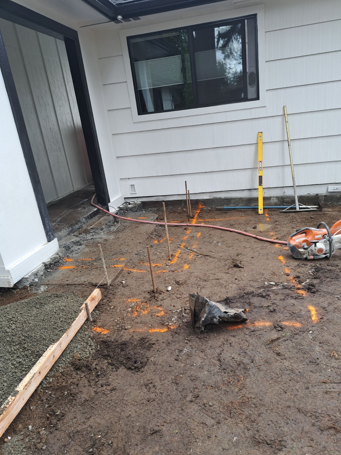 John | Concrete Backyard Walkway by Jireh Asphalt & Concrete Inc 