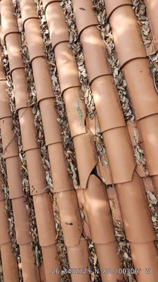 Clay Tile Repair using Clay Roof Tile