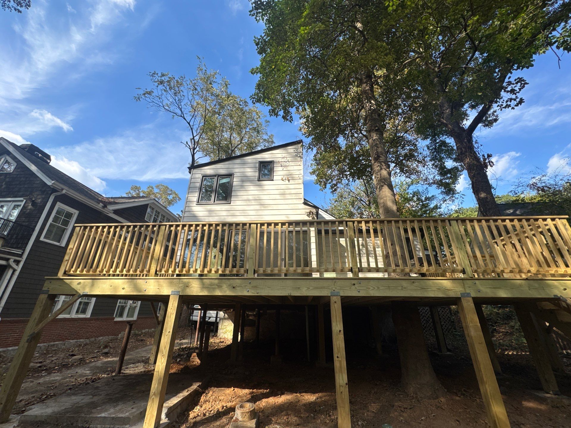 Pressure Treated Pine Deck Build in Atlanta, GA by Nelson Exteriors
