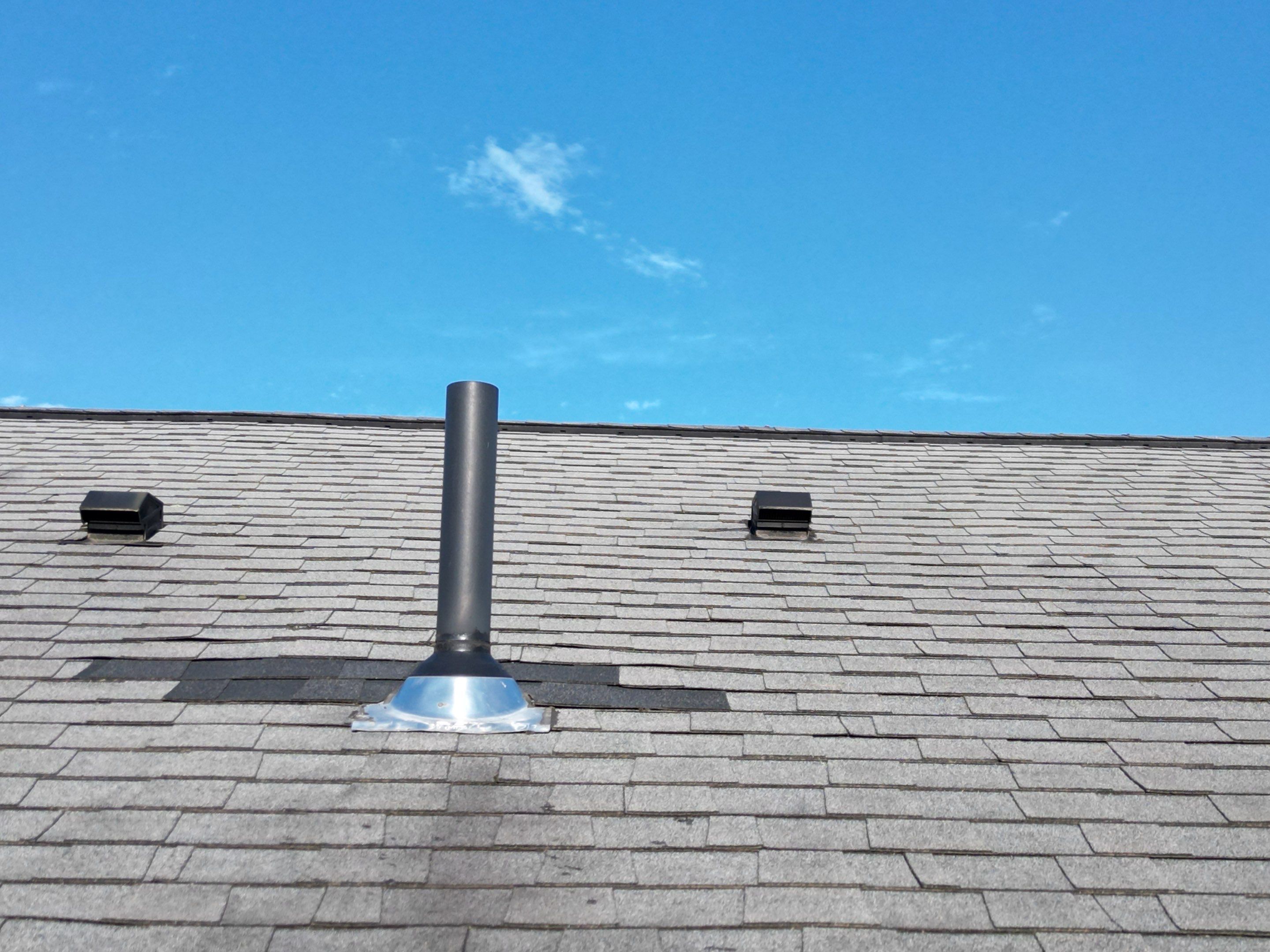 Complete Roof Replacement with Chimney Flashing, Gutter Guard System, and Vinyl Siding Repairs by Mighty Dog Roofing of Greater Middlesex County