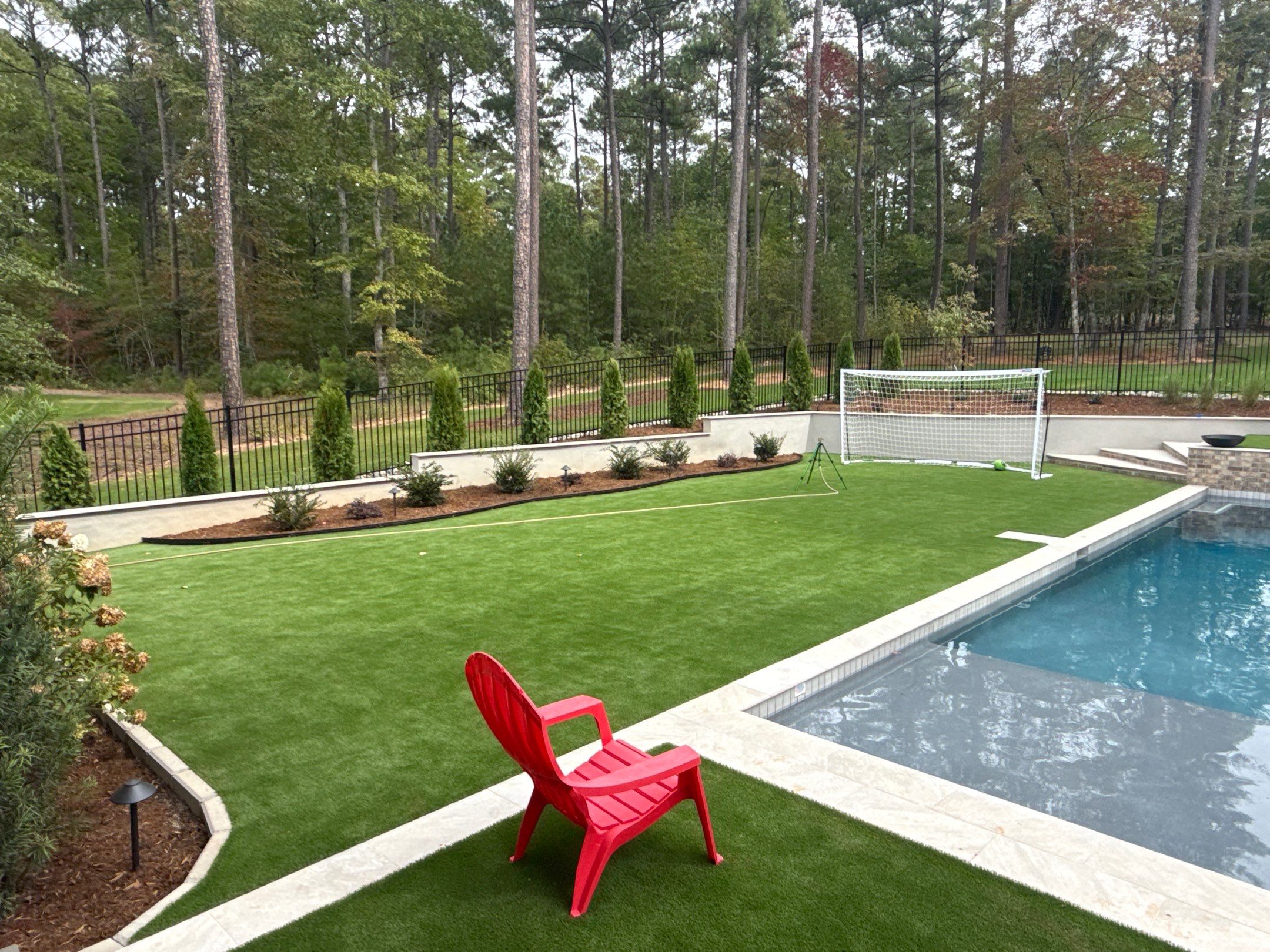 Pool renovation in Raleigh by Martinez Brother’s Nc Landscaping Inc