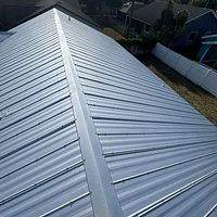 24ga 5V Crimp Mill Finish by Total Roofing System The Metal Roof Experts