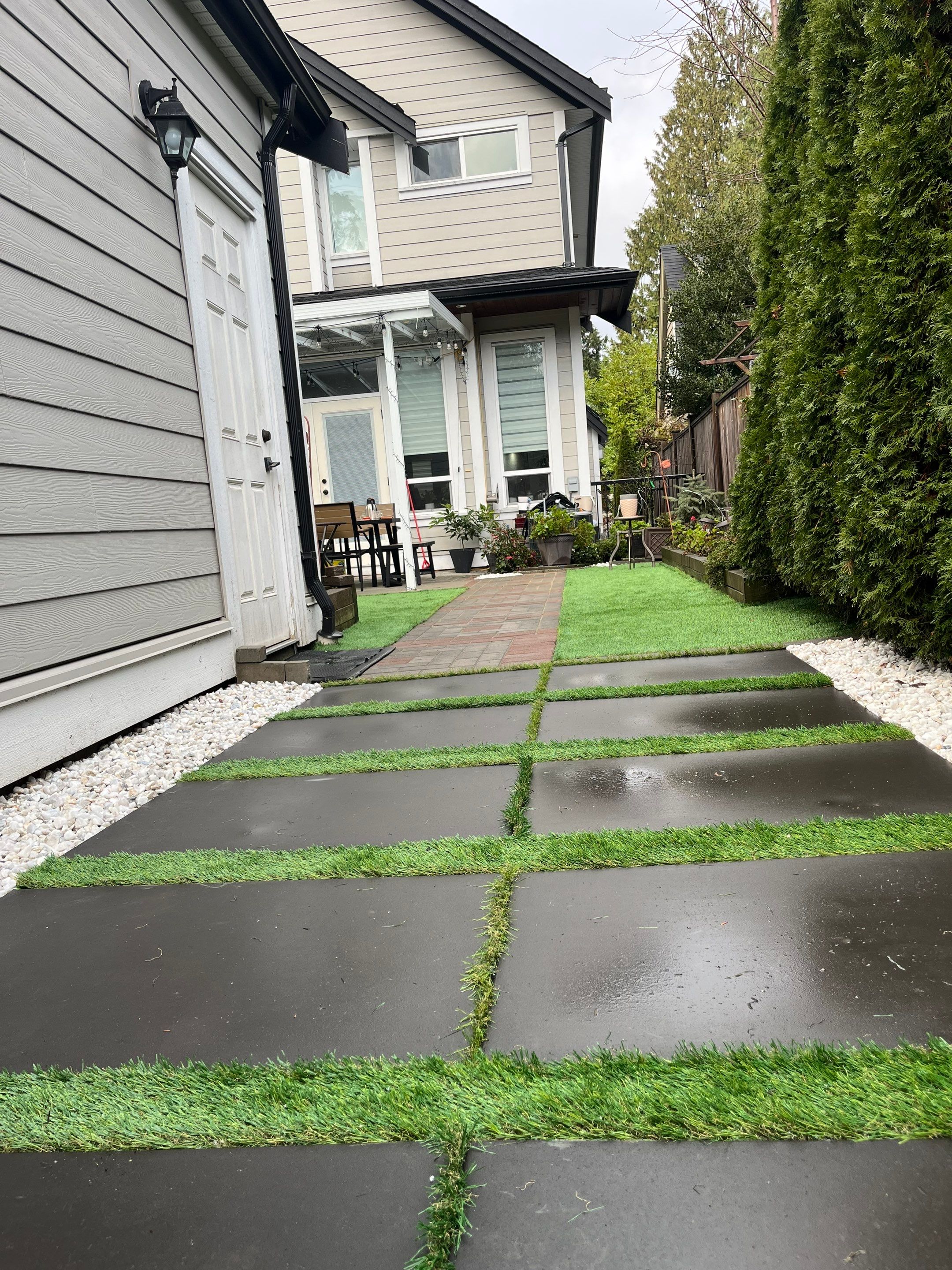 Pet-Friendly Artificial Grass Installation in North Vancouver by YVR Construction Group