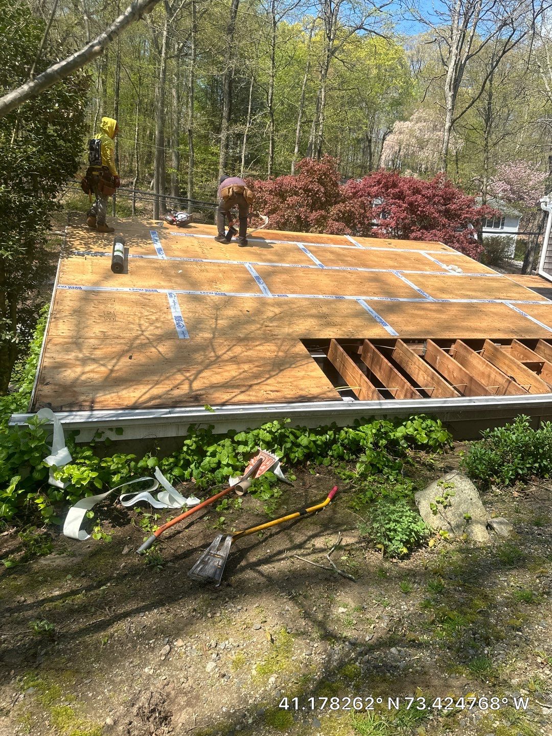 Residential Roofing Installation using Owens Corning TruDefinition Duration - Estate Gray by A Plus Exterior