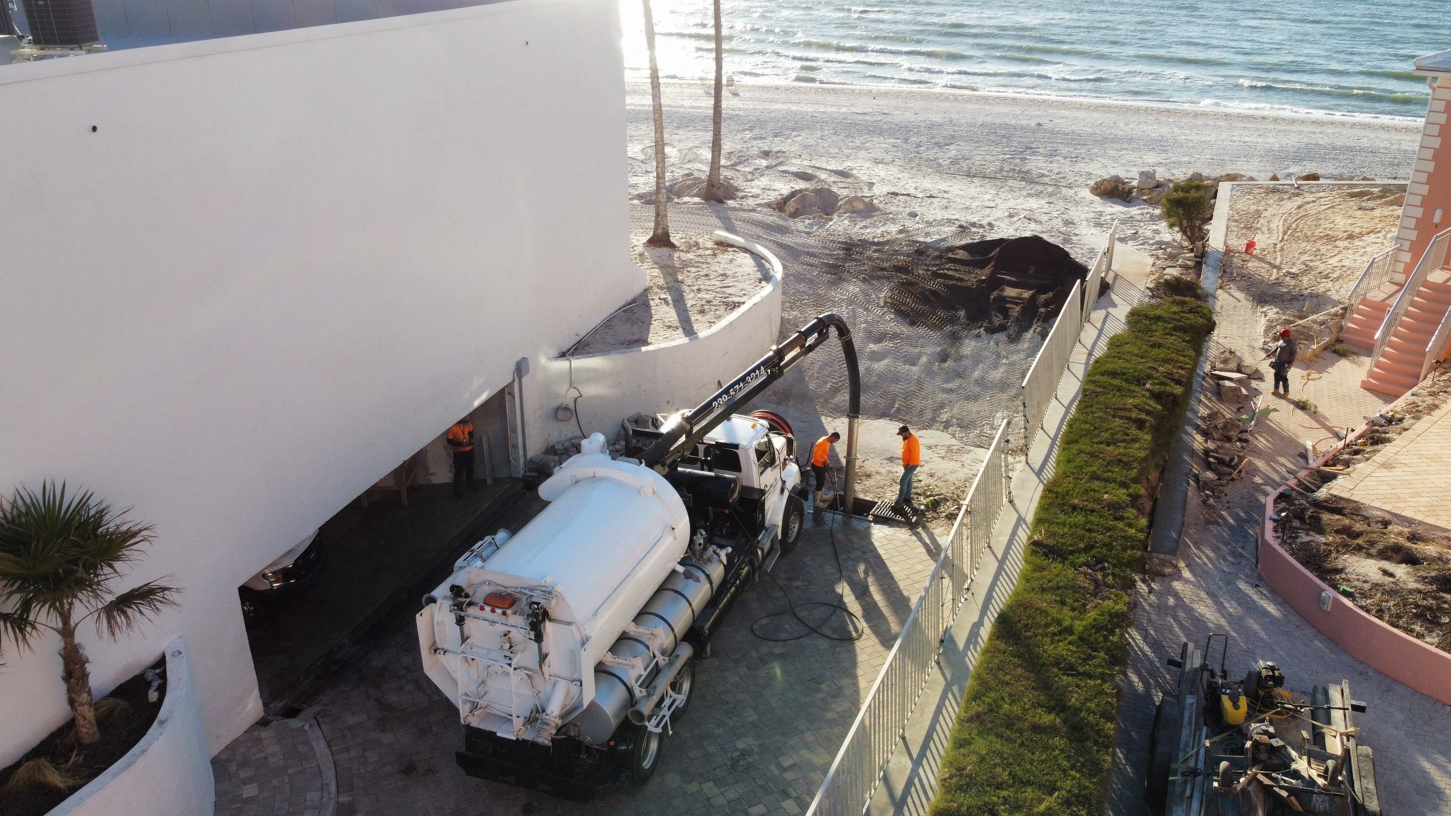 Naples Condo Complex Stormwater System Maintenance and Hurricane Cleanup by Don Mar, Inc. Storm Water Solutions
