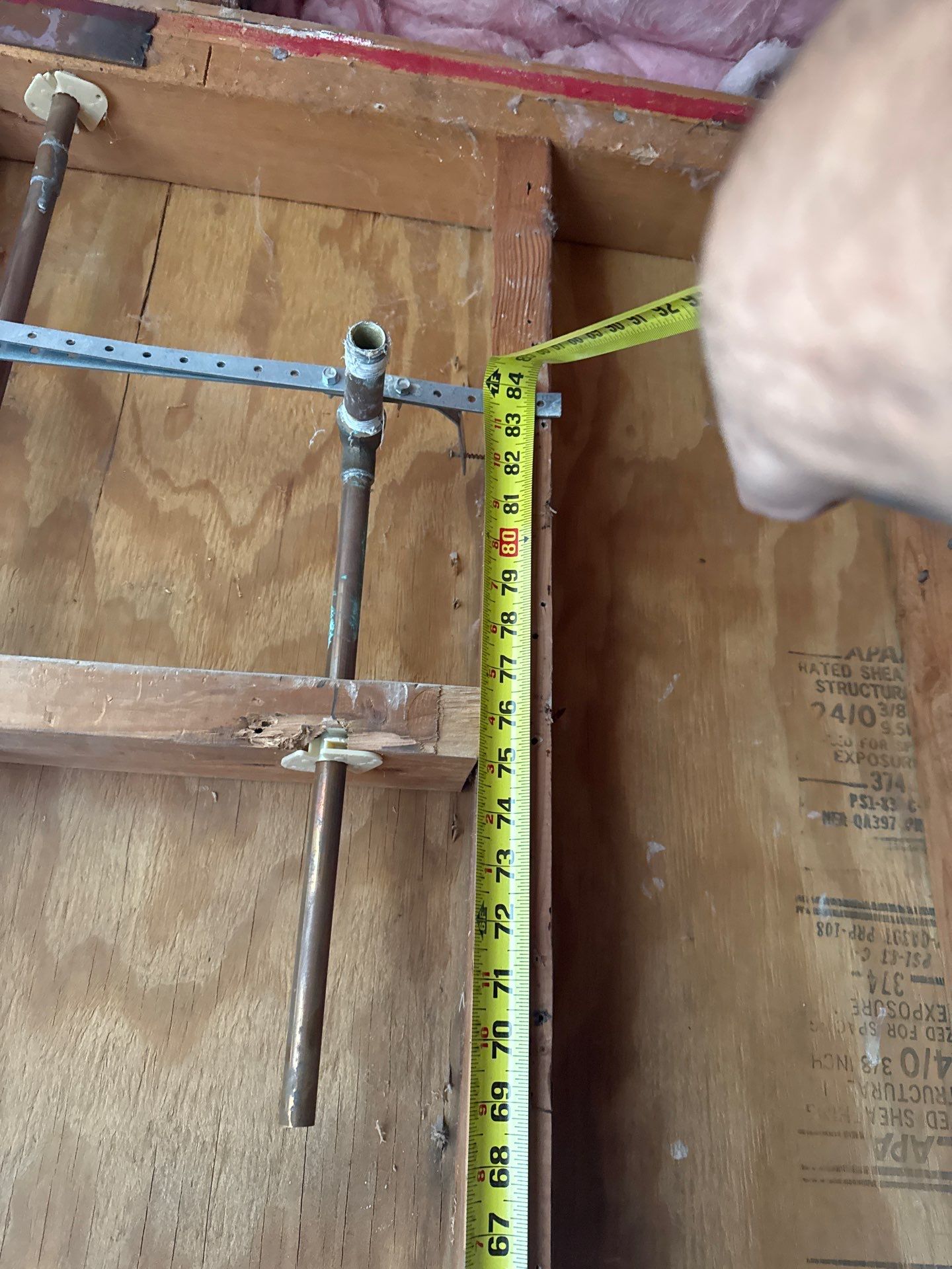 Installing Water Pipe for Shower by Us Plumbing