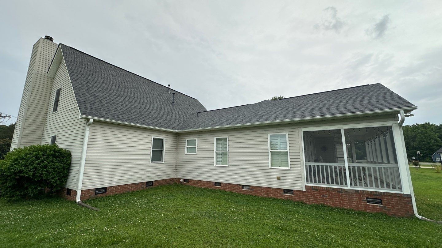 Full Roof Replacement and Gutter Installation in Rock Hill, South Carolina by Merritt Roofing LLC