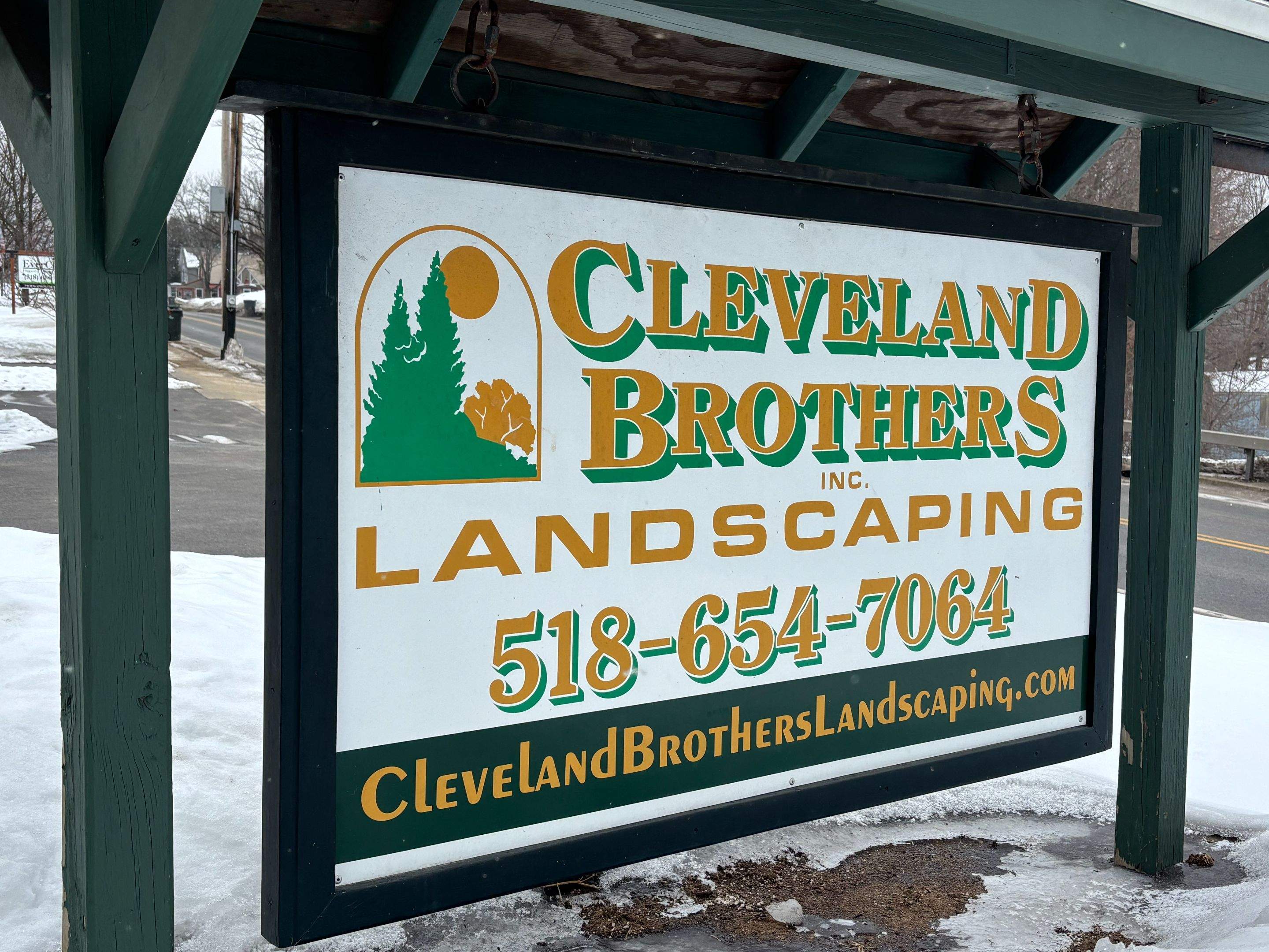 Riverview Landscapes Sign Installation in Corinth by FASTSIGNS of Saratoga Springs 