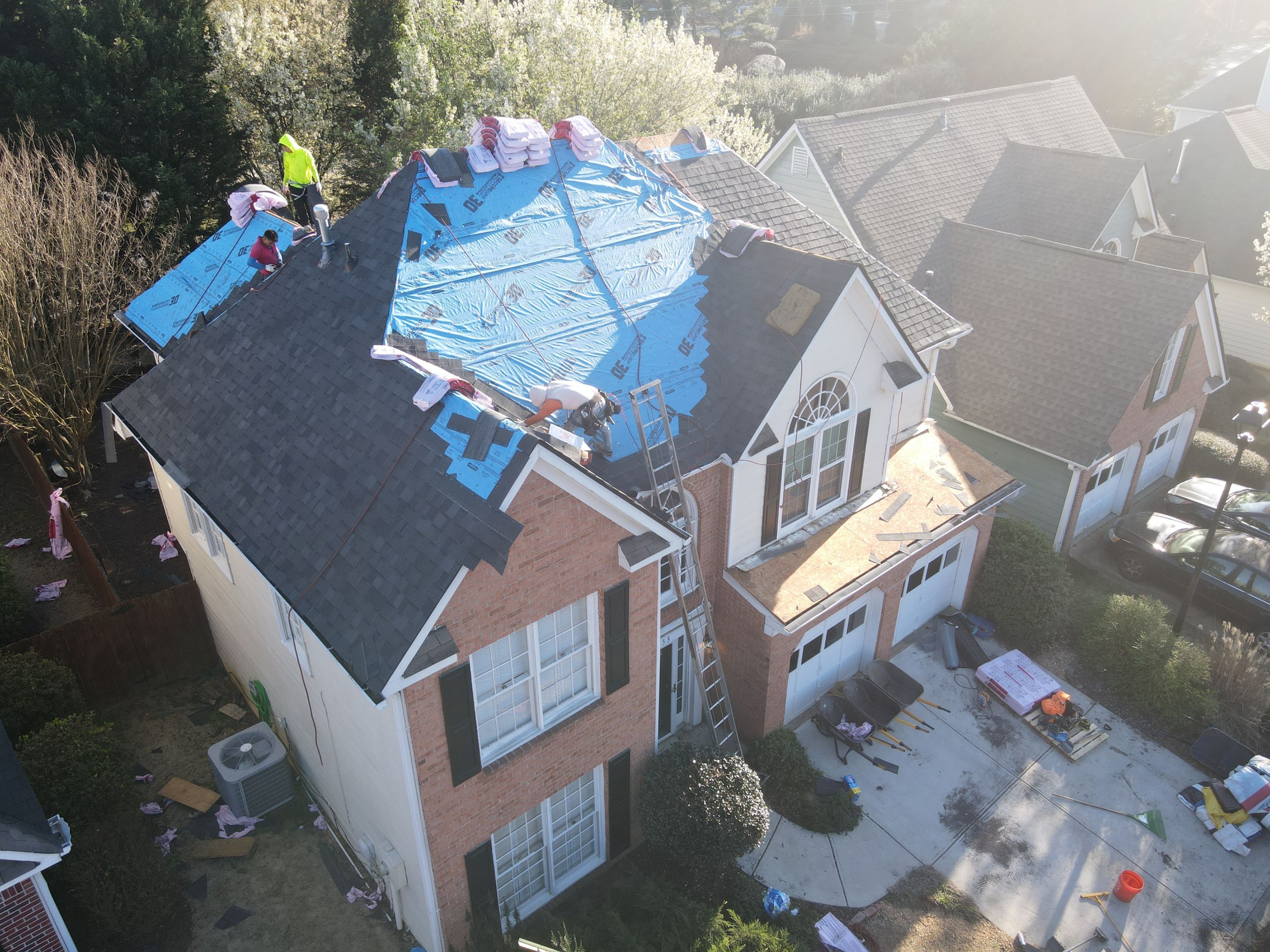 Residential Roofing Installation using Owens Corning by Inspector Roofing and Restoration