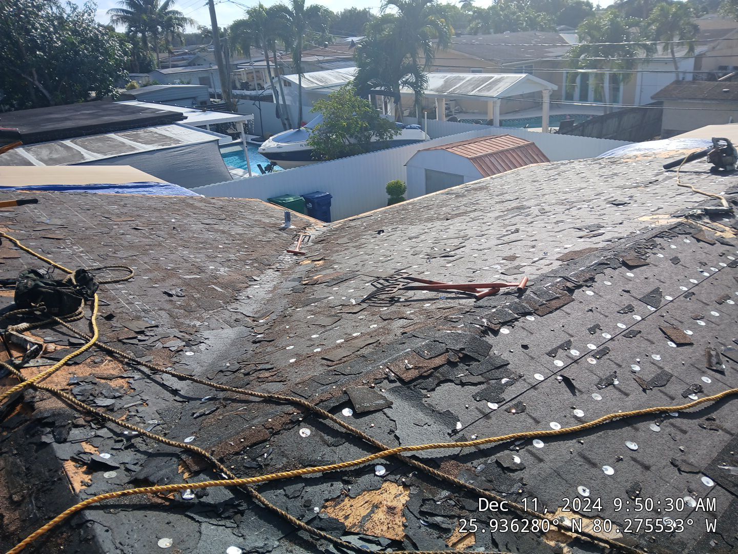 RESIDENTAL METAL REROOF 24 GUAGE DOVE GRAY 1-1/2" MECHANICAL SEAM METAL POLYGLASS POLYSTICK XFR by Earl W. Johnston Roofing 