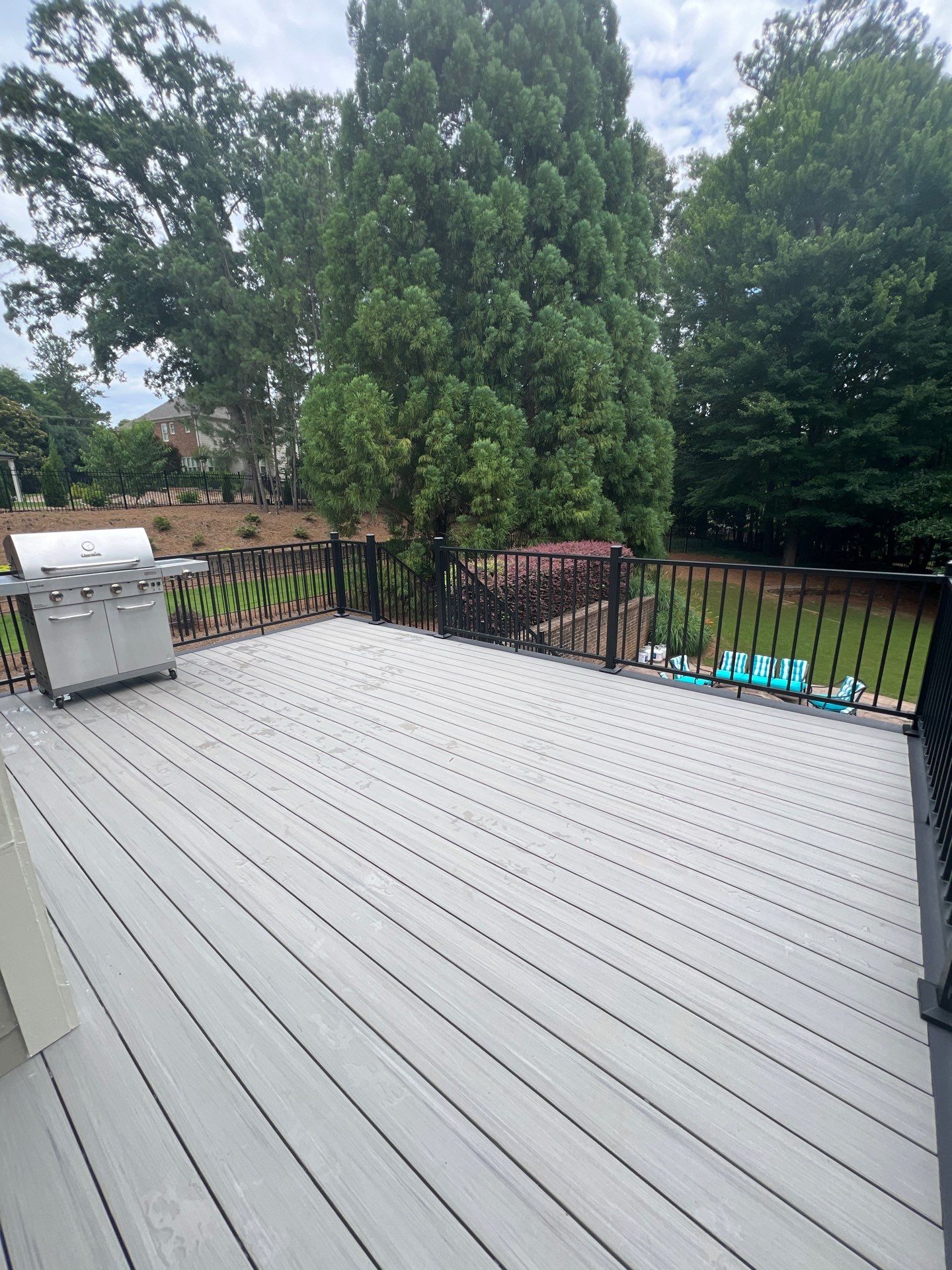 Marietta, GA Deck Resurface using Deckorators Summit Series Decking and ALX Contemporary Railing by Nelson Exteriors