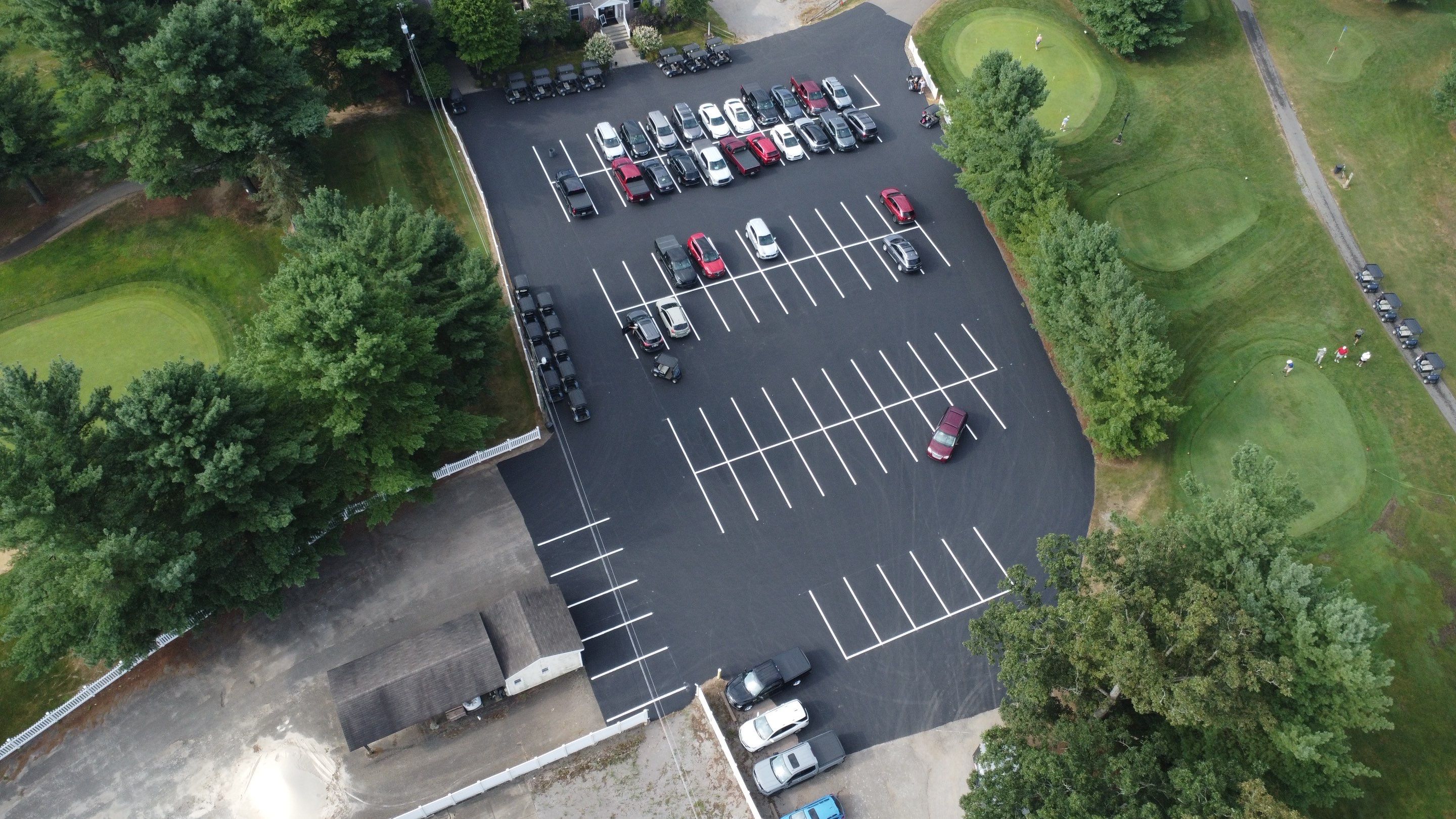Golf Course Parking by G-Force Parking Lot Striping of Pittsburgh