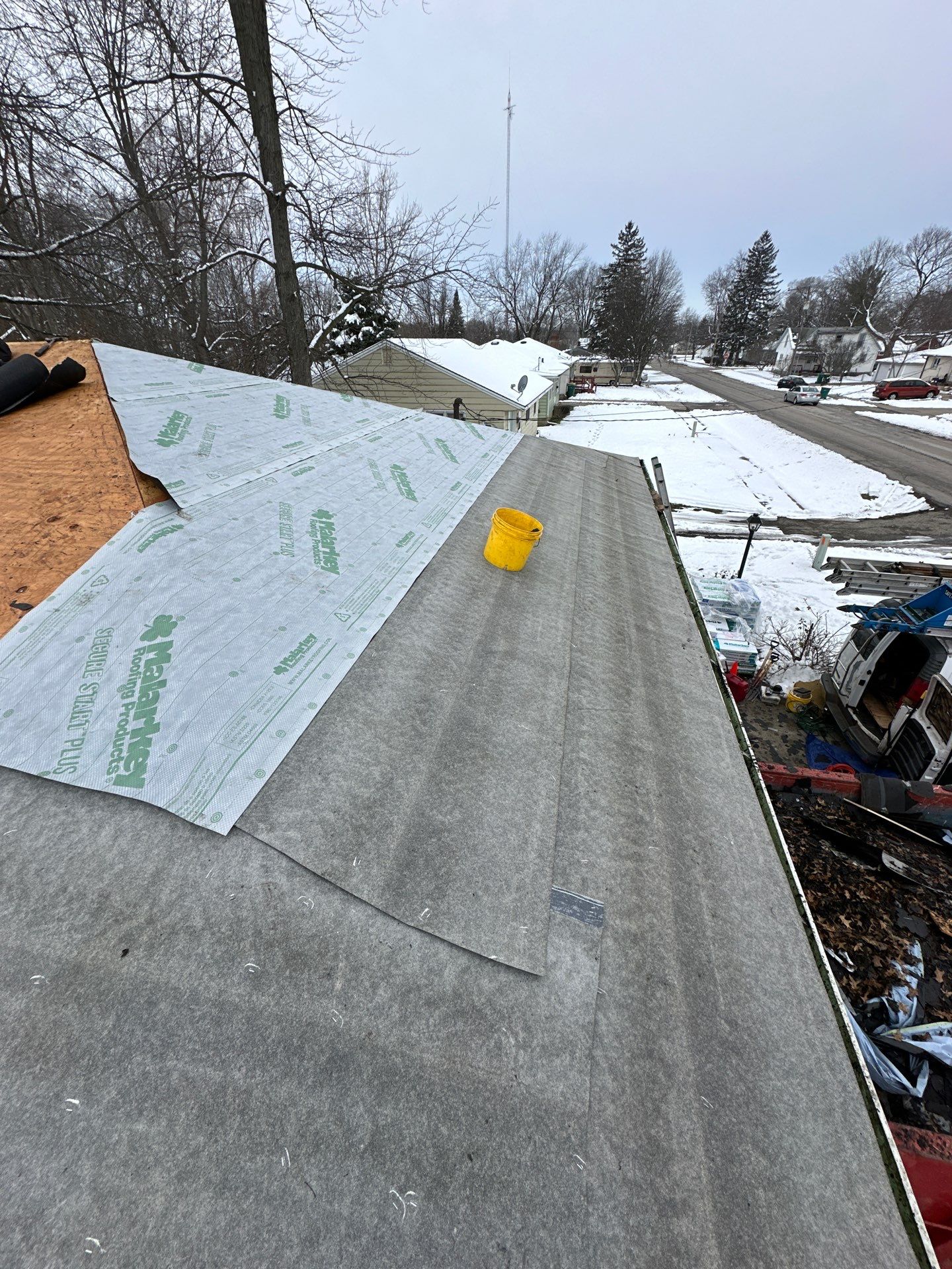 Residential Roofing Installation using Malarkey Roofing by Perfect Exteriors Inc. 