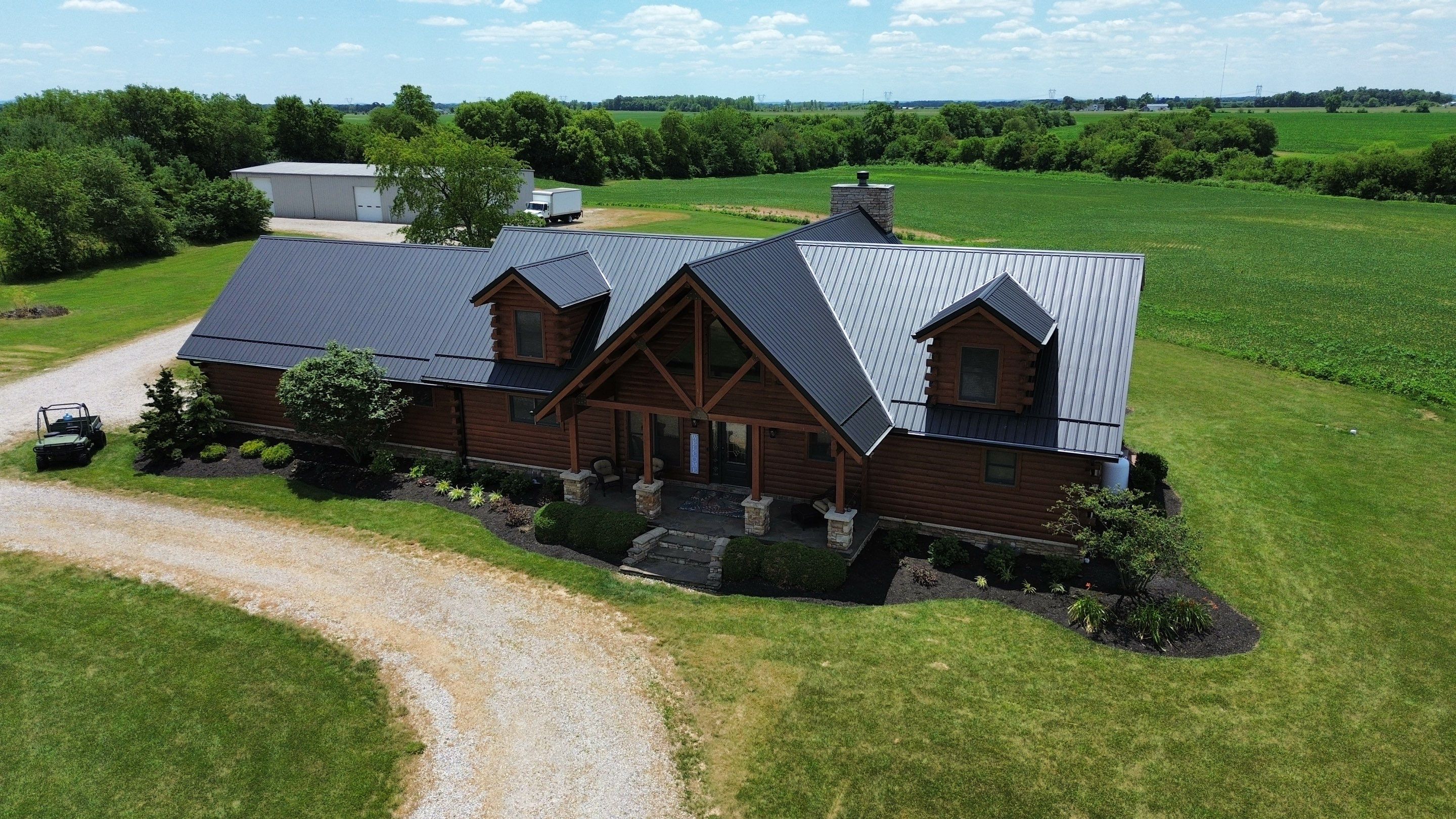 Residential Roofing Installation using Performance Panel Metal - Frost Black by RoofX 