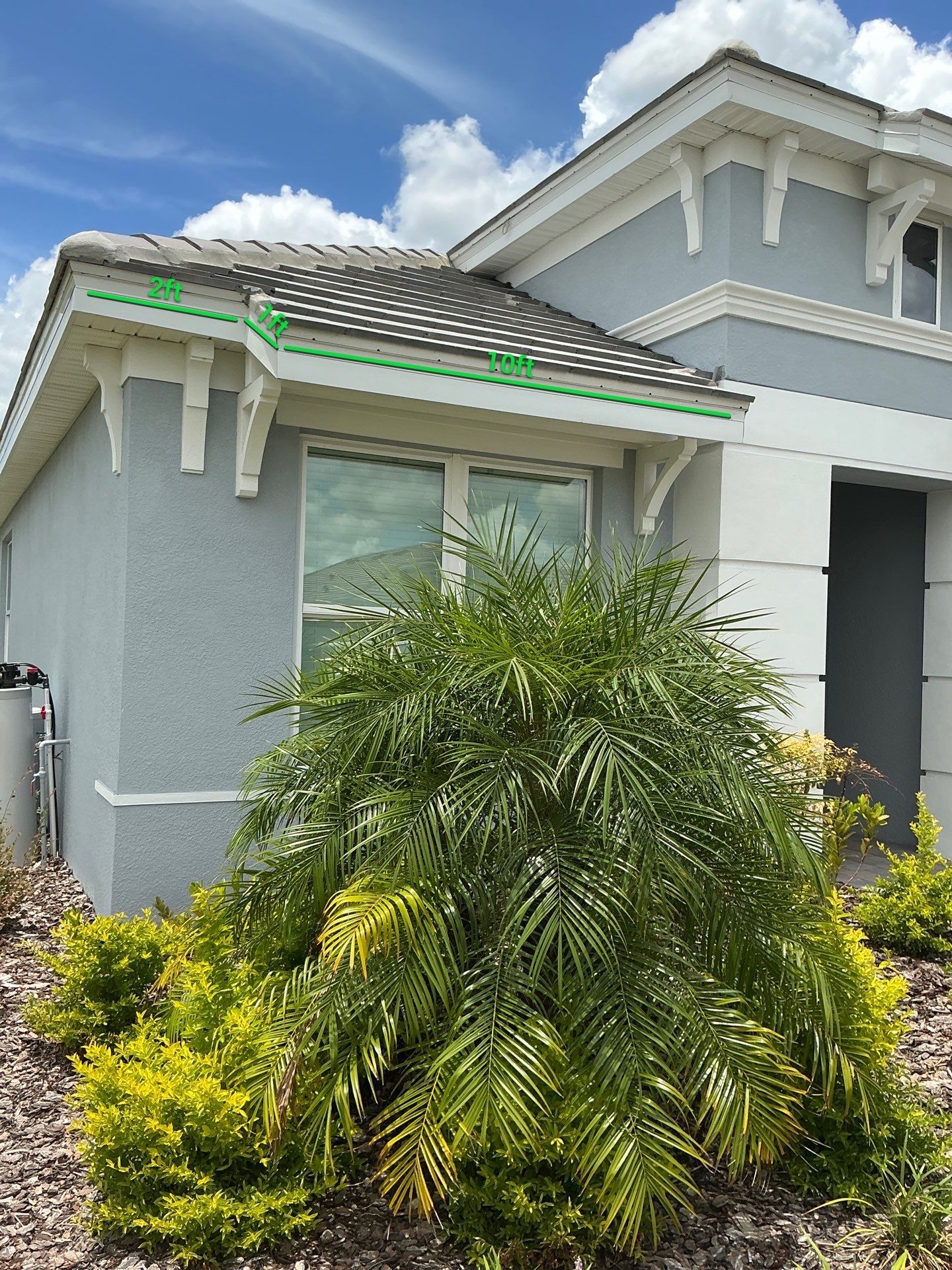 6-INCH White Gutter Installation in Palmetto FL by Gutter Professors