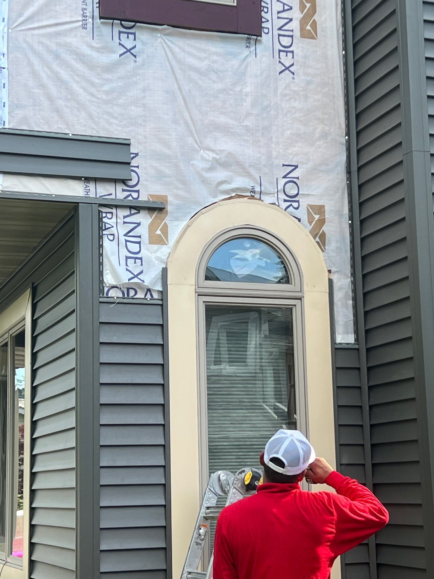 Bye Bye Cedar Siding ! Hello Misty Shadow!  by Gellings Roofing & Siding