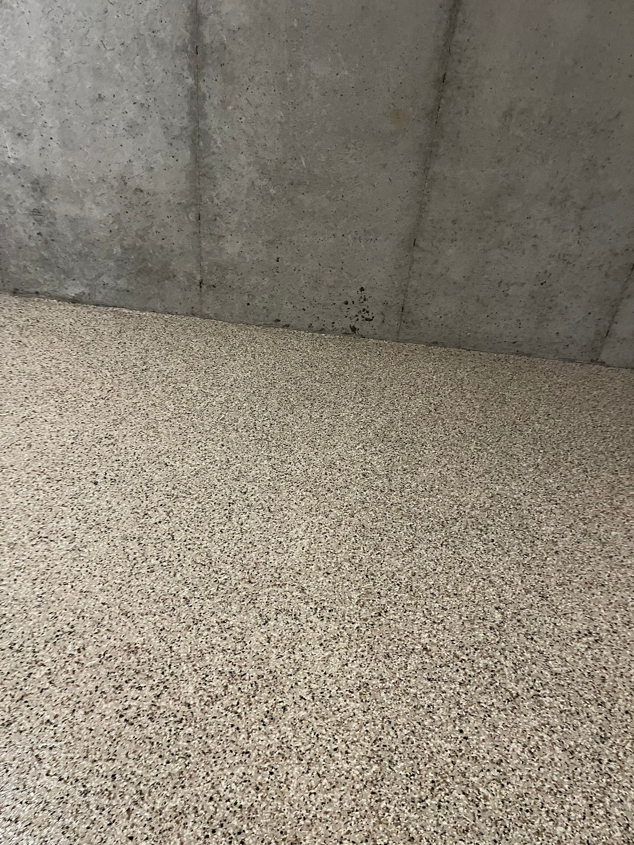 Basement Floor Coating using Shoreline by My Garage Floor Guys