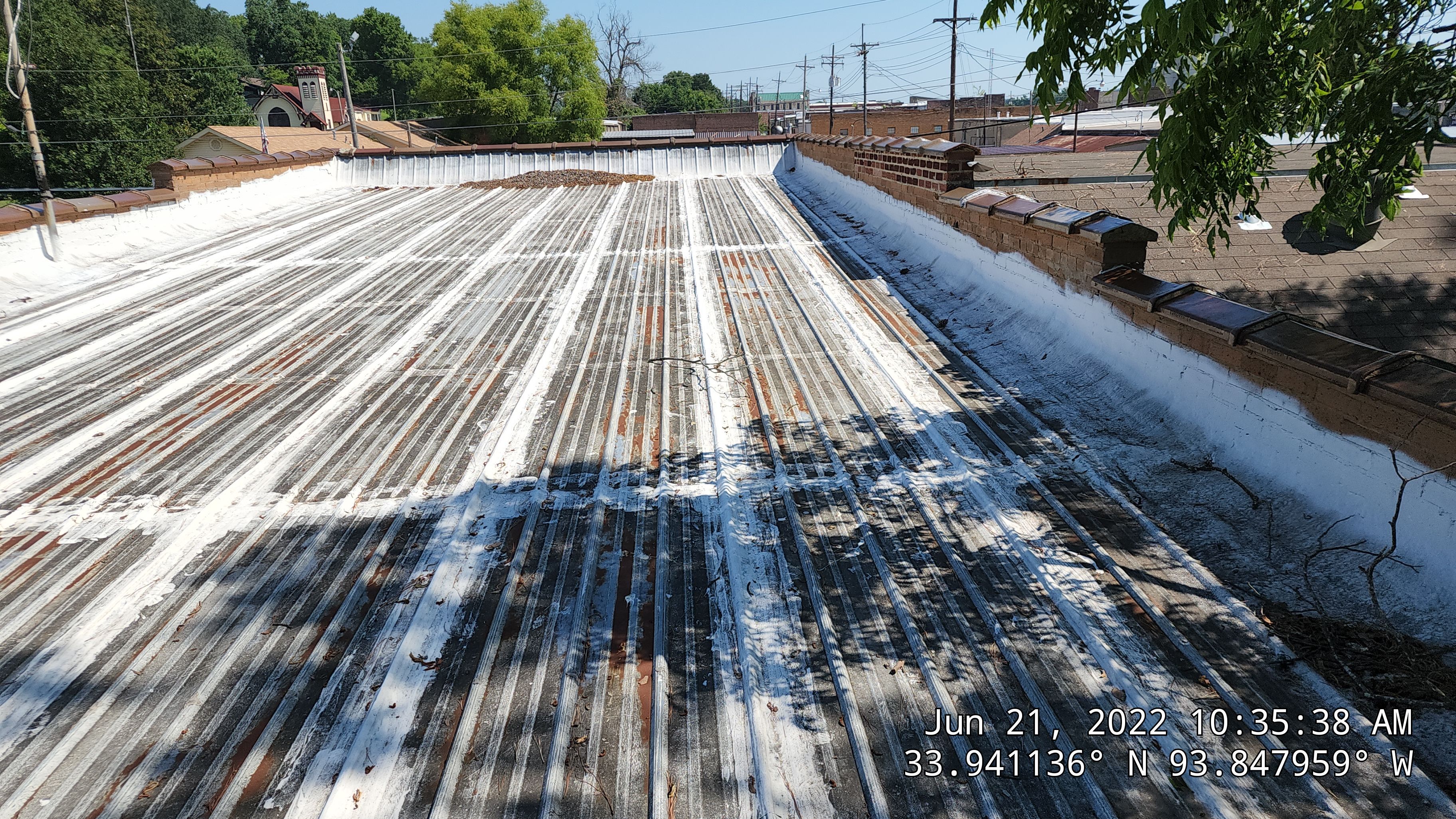 Commercial Roofing Installation using Aldocoat Coatings by Hostetler Roofing