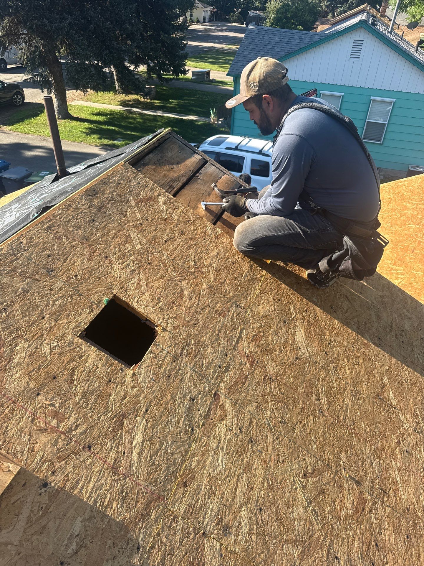 Residential Roof Replacement With Gray Architectural Shingles in Boise by Olive Roofing