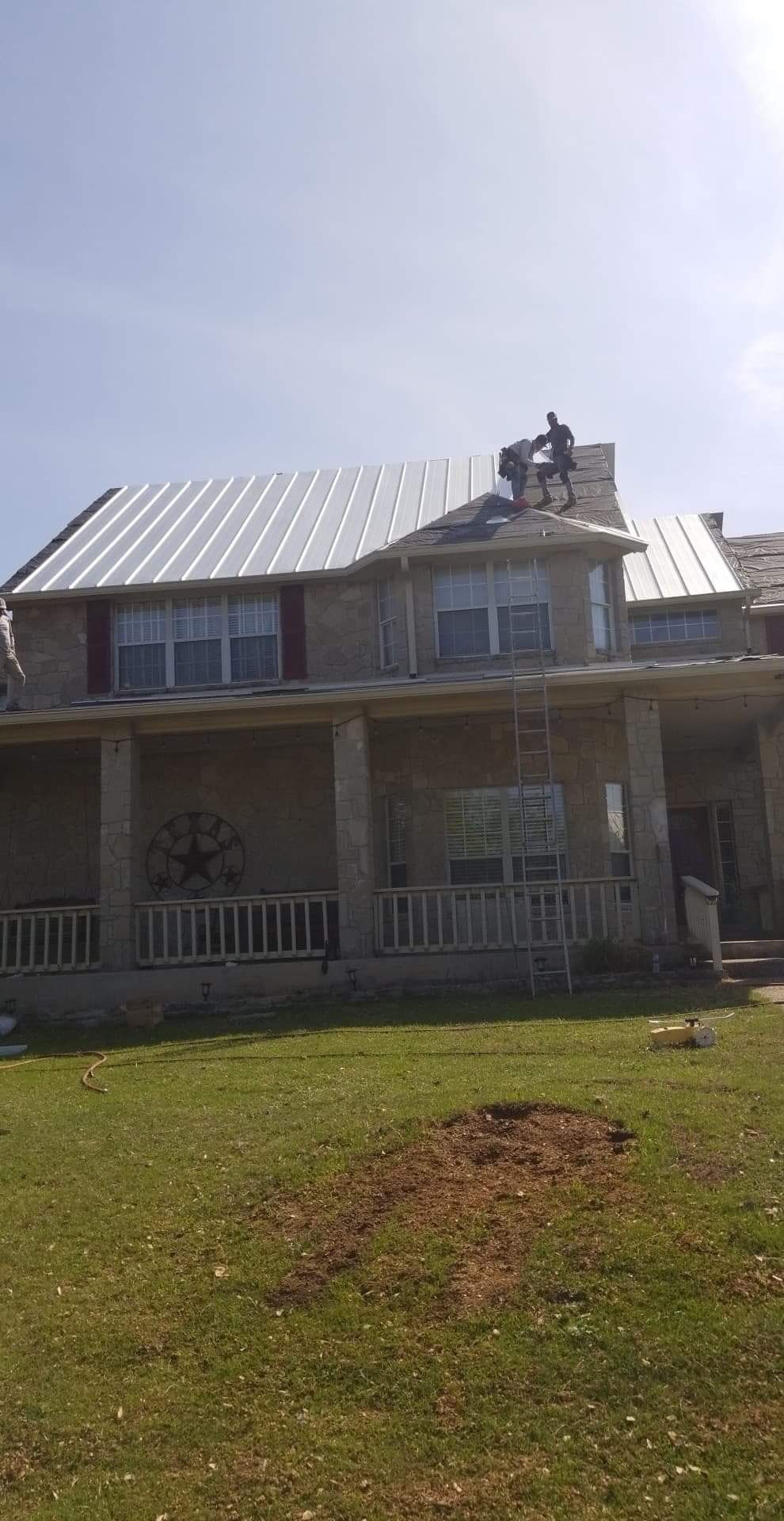 Residential Metal Roof Installation using McElroy Metal by Premier Roofing and Contracting
