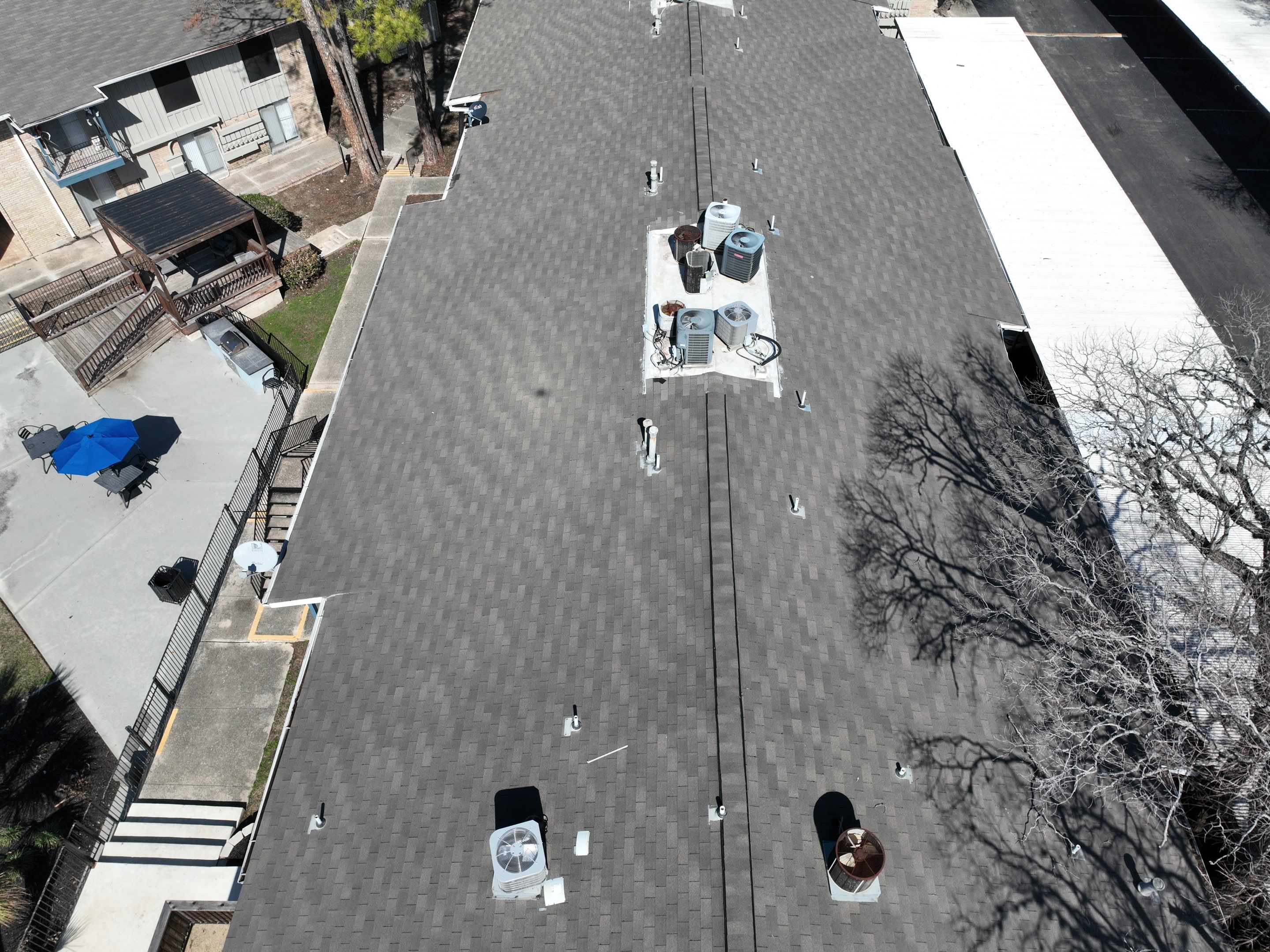 Commercial Roof Inspection using Drone Inspection by Premier Roofing and Contracting