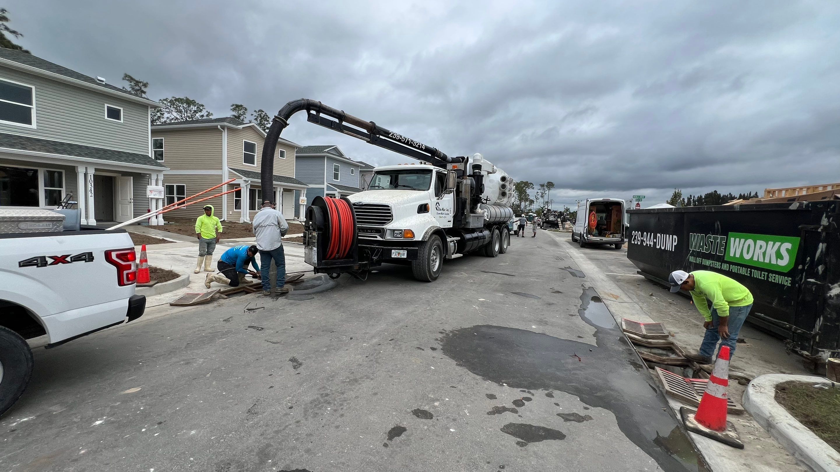 New Community Stormwater System Catch Basin Cleaning by Don Mar, Inc. Storm Water Solutions