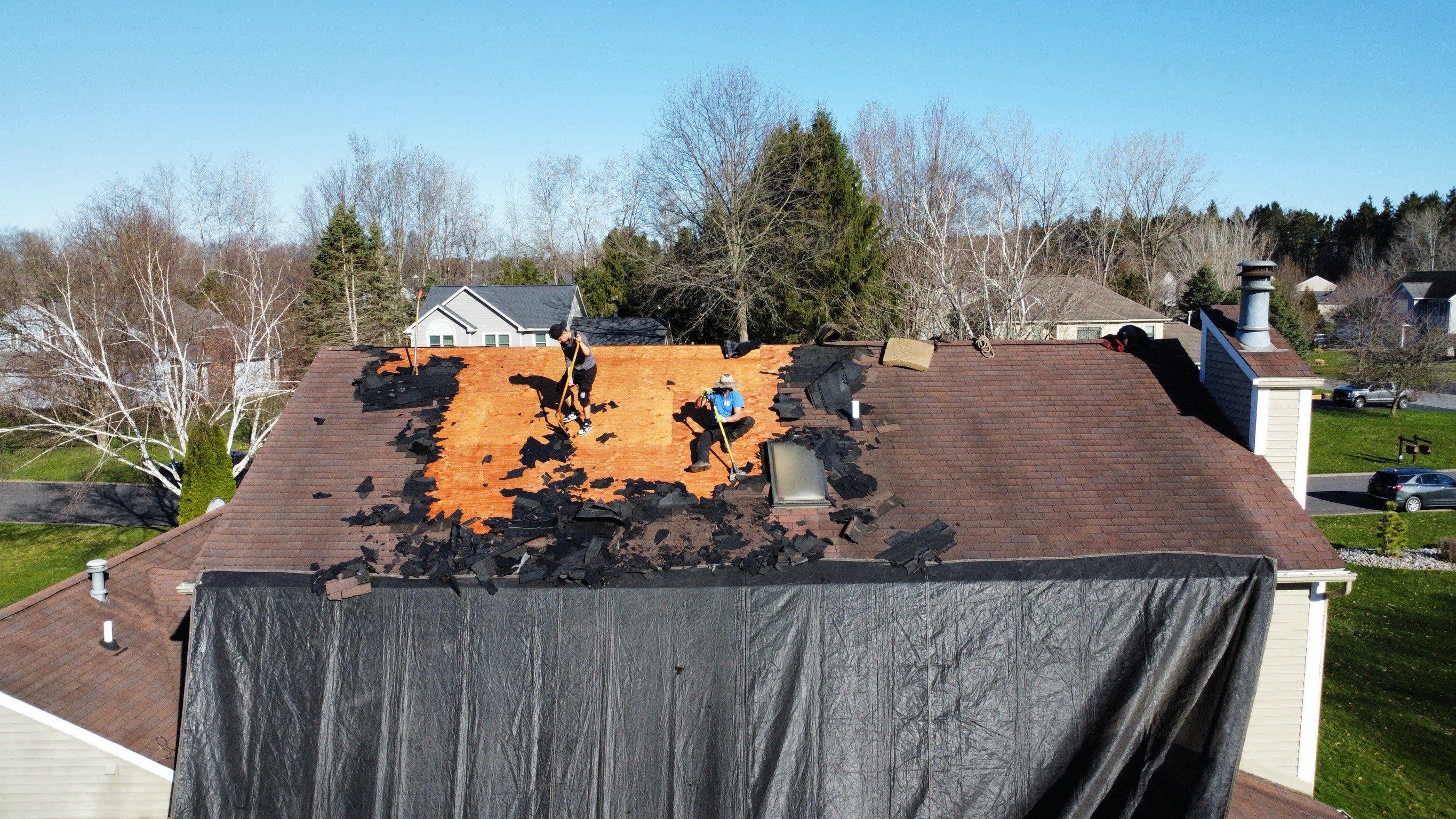 🔨 Roof Replacement Completed in Phoenix, NY | GAF HDZ Shingles 🏠 by Alpha Omega Roofing LLC