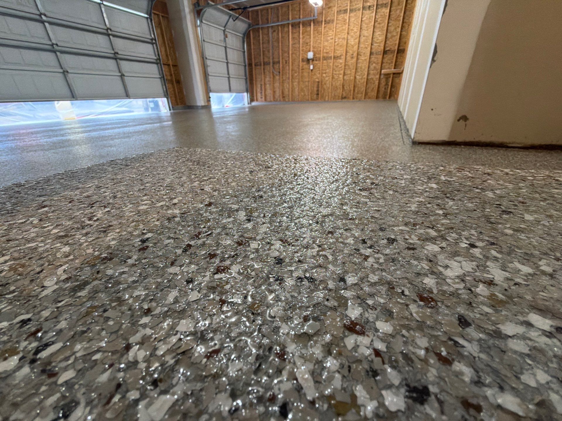 Garage Floor Epoxy Coating Installation – Jenison, Michigan by Gordon Painting