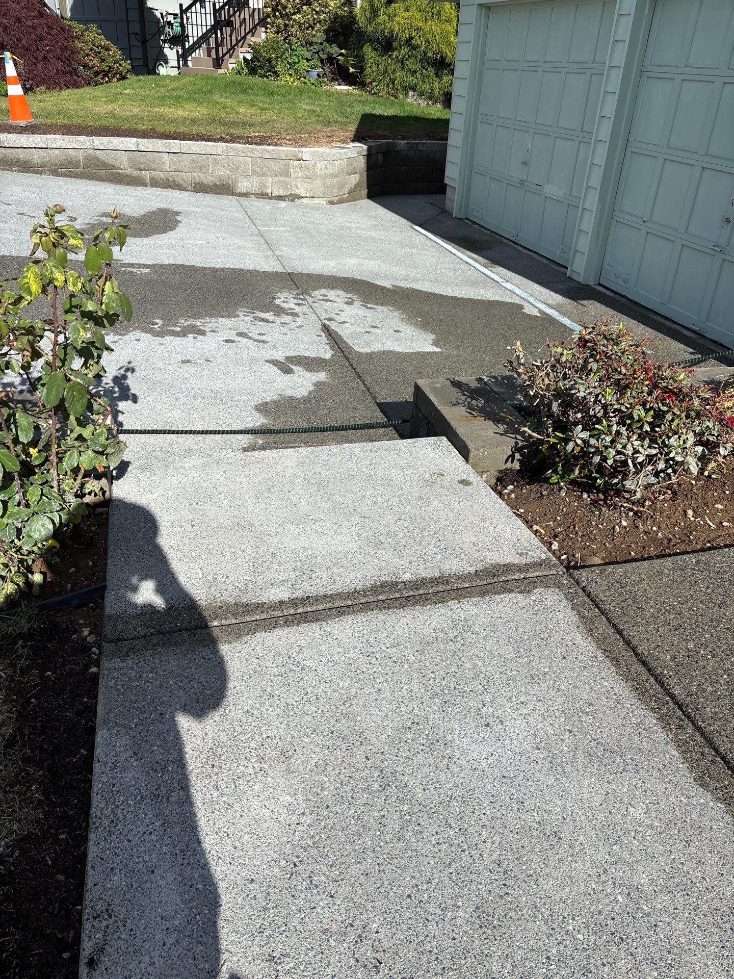 Concrete Patio & Driveway Renovation with Retaining Wall | Seattle  by Jireh Asphalt & Concrete Inc 