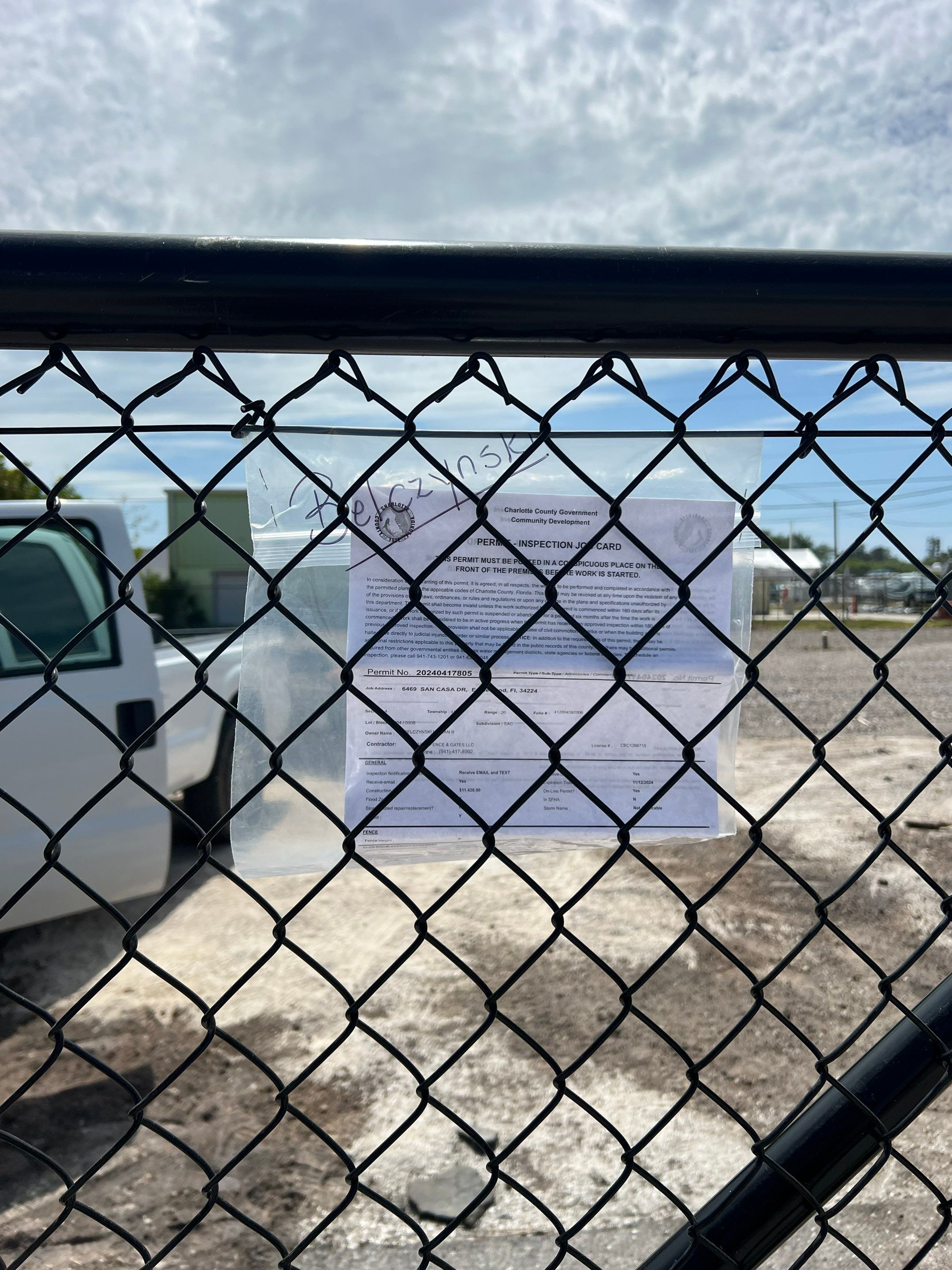 Chain-link Fence Installation using 6ft Black Chain Link Fence  by Asap fence and gates, LLC