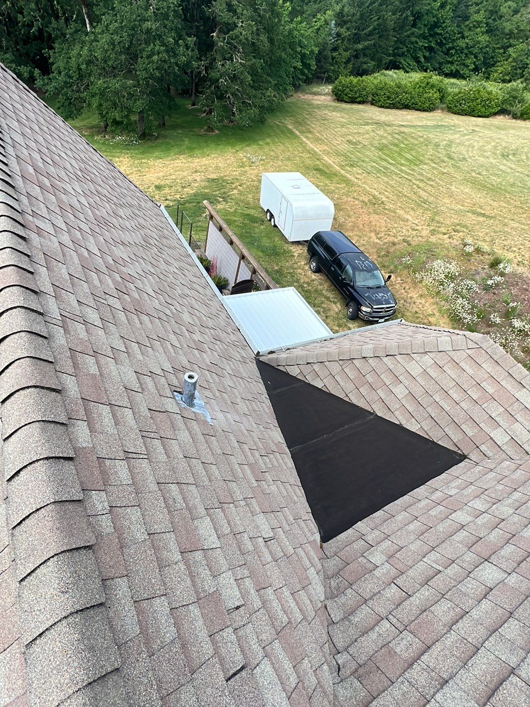 Residential Roofing Installation using Malarkey Windsor 50 Year Shingle (Color: Storm Grey) by Orezona Building & Roofing Company, Inc.