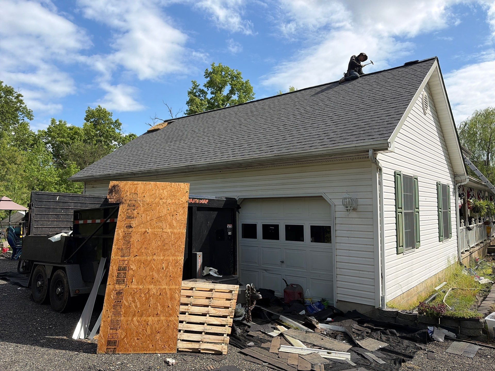 Residential Roofing Installation using GAF Timberline HDZ by Matter Construction, LLC