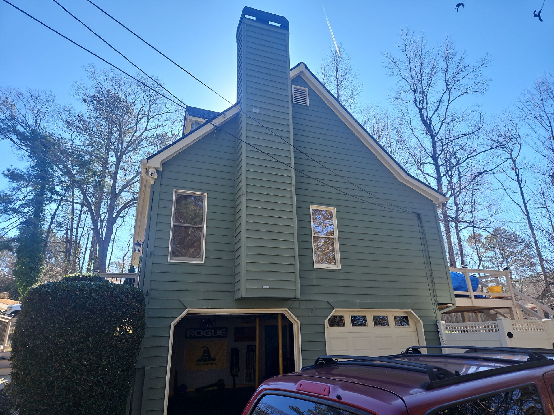 James Hardie Siding Install, Rotten Wood and Gutter Replacement and Exterior Painting by Nelson Exteriors 