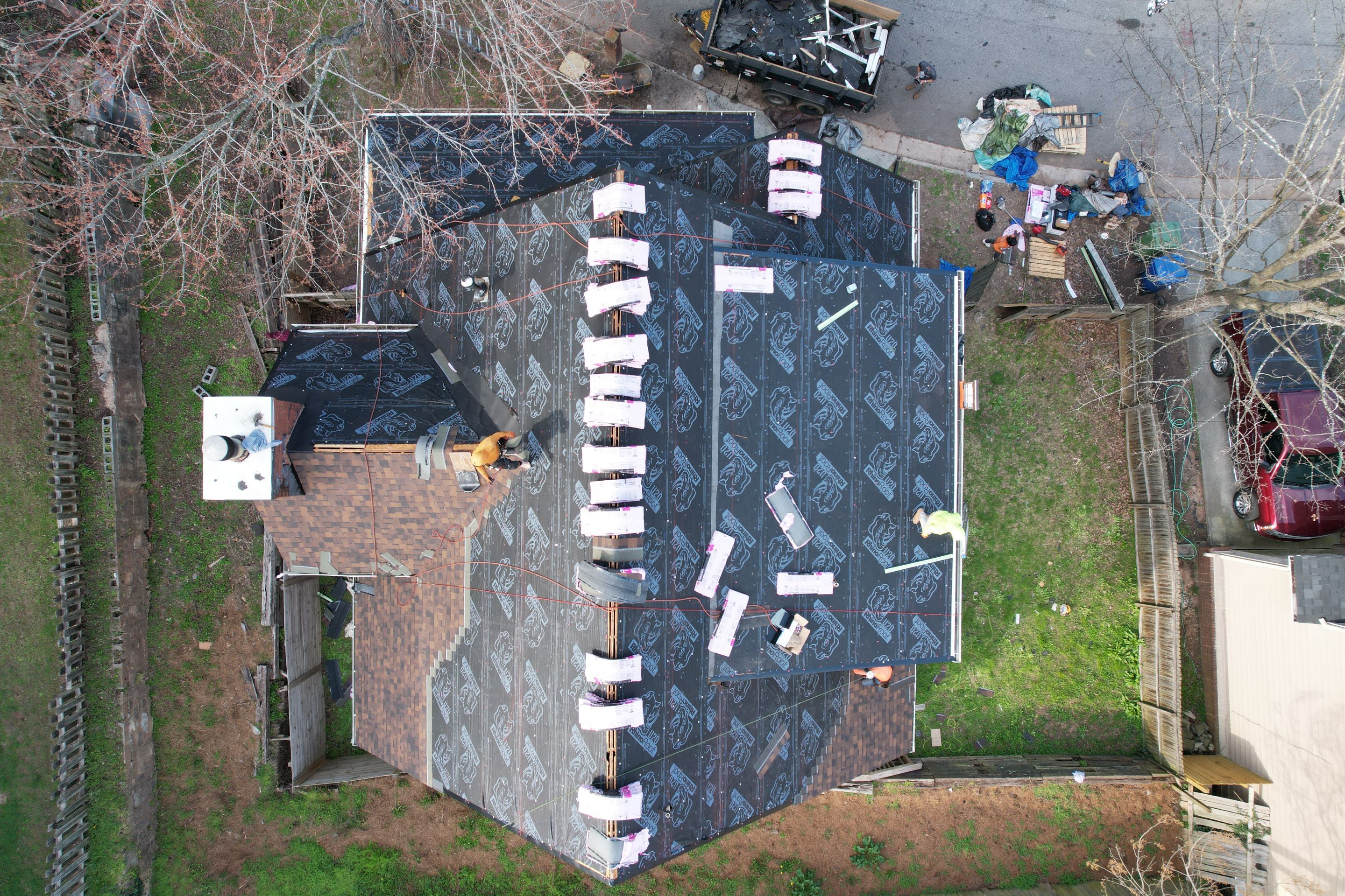 Residential Roofing Installation using Owens Corning by Inspector Roofing and Restoration