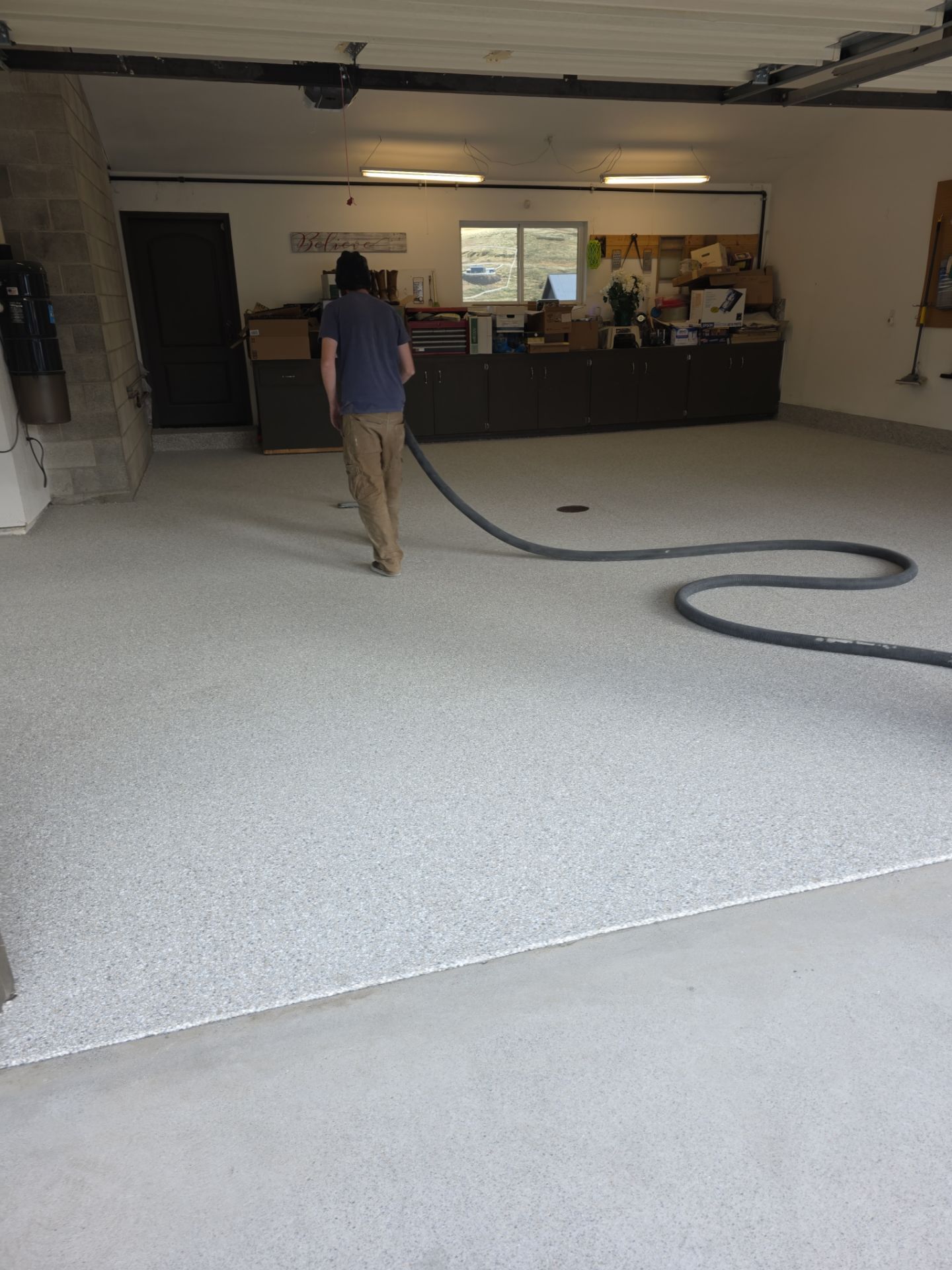 Garage and Entryway Concrete Coating Transformation in Clarkston Washington by Croc Coatings, LLC