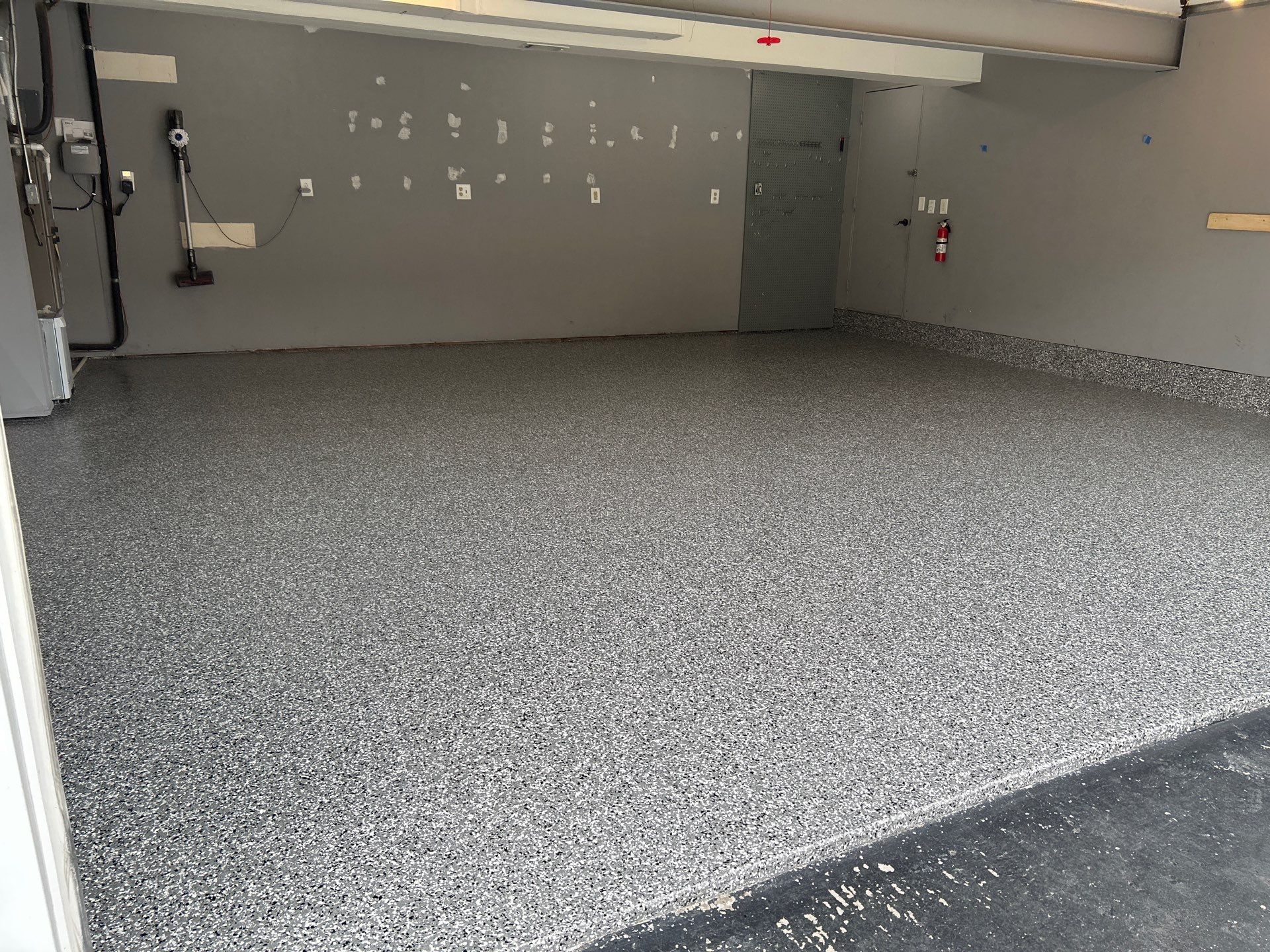 Smoke Concrete Coating in Elkhart! by Innovative Spaces / Innovative Concrete Coatings