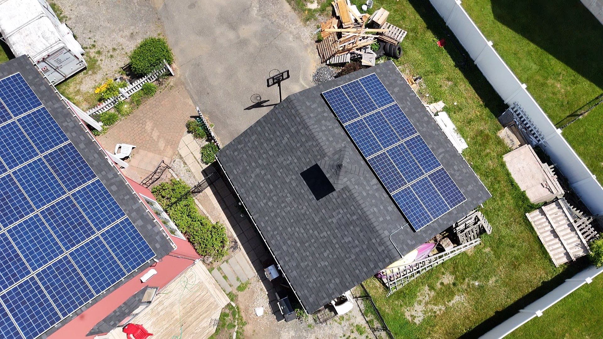 Solar Removal, Reinstall & Full Roof Replacement in Wilbraham, MA – Owens Corning Duration, Onyx Black by JOHNNYS PRO
