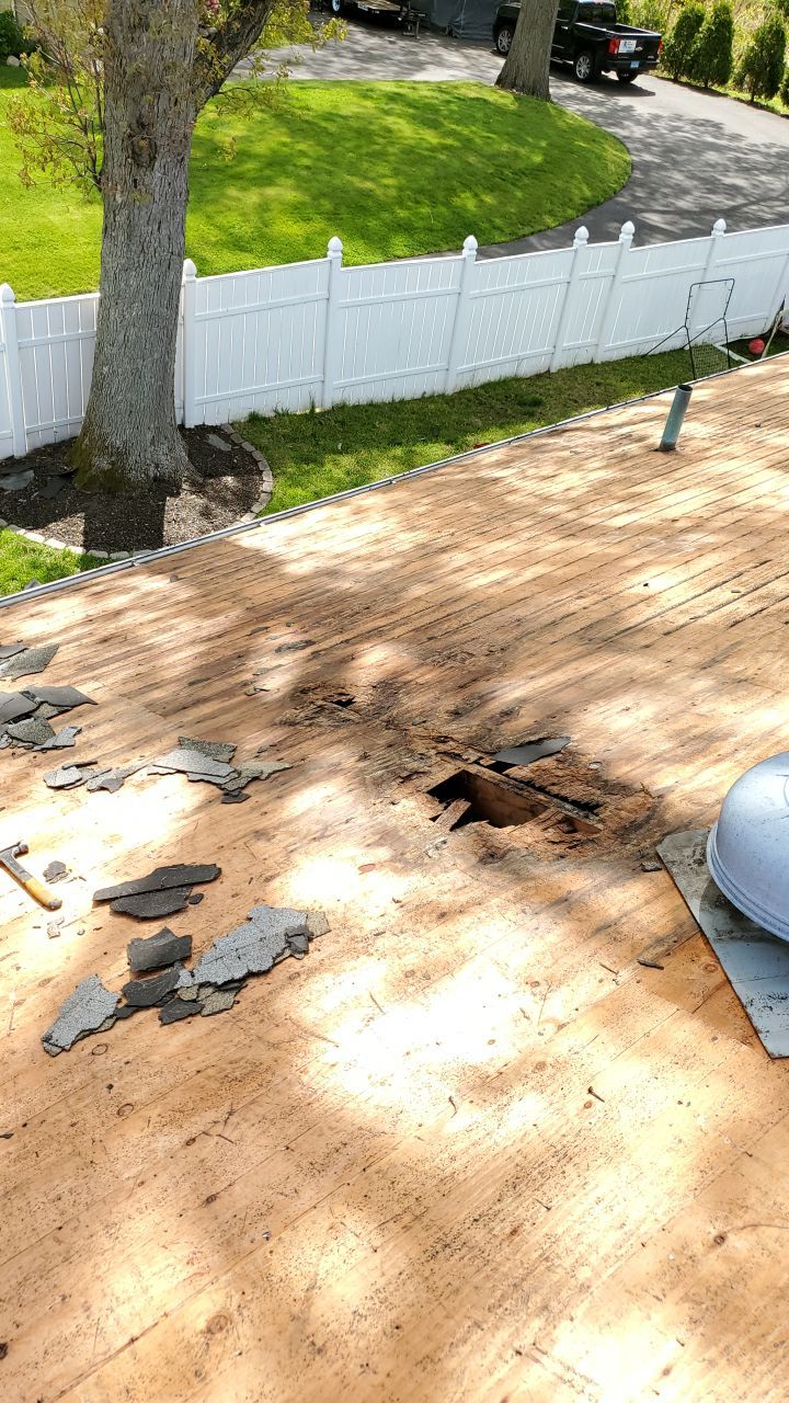 Residential Roofing Installation using Owens Corning Duration Slatestone Gray by A Plus Exterior