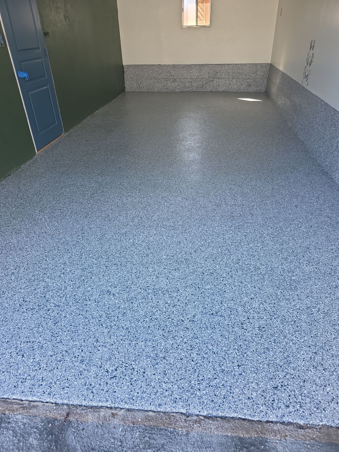 Morro Bay Garage Floor Coating with Simiron Decorative Chips by MGP Coatings