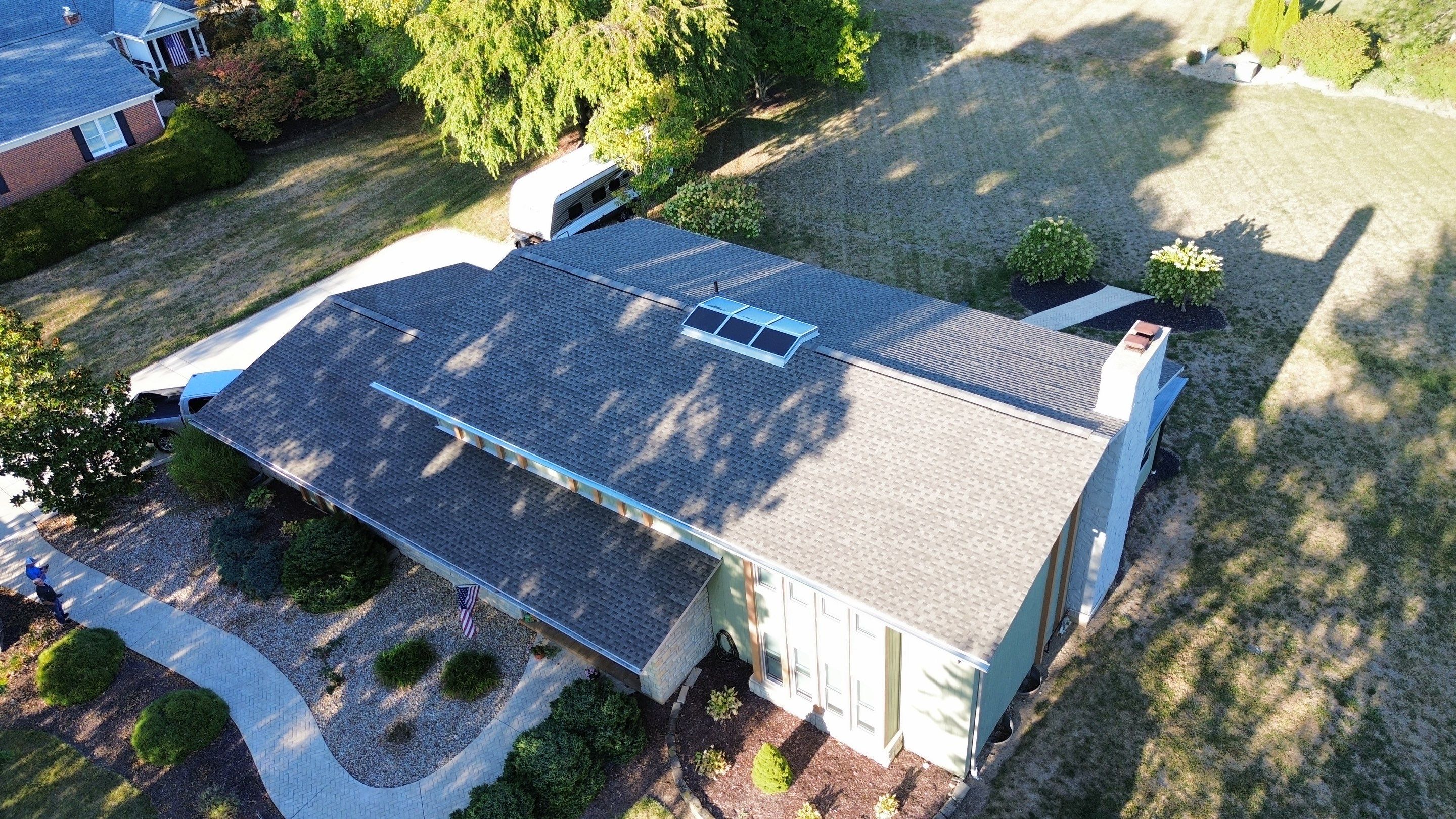 Residential Roofing Installation using Timberline HDZ Shingles - Weathered Wood by RoofX 