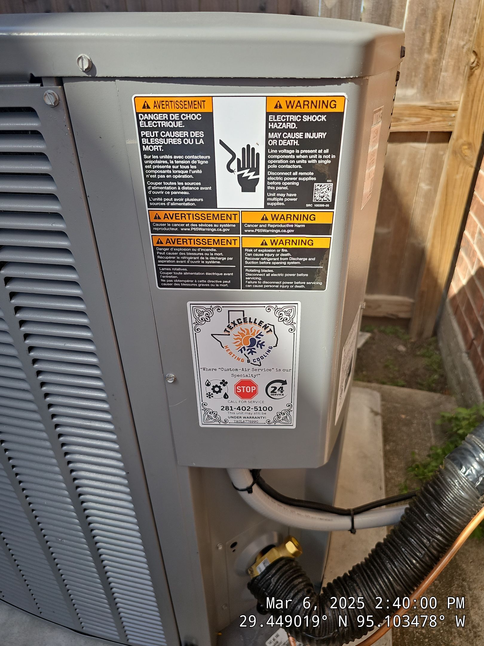 Project in Dickinson, TX by Texcellent A/C Service
